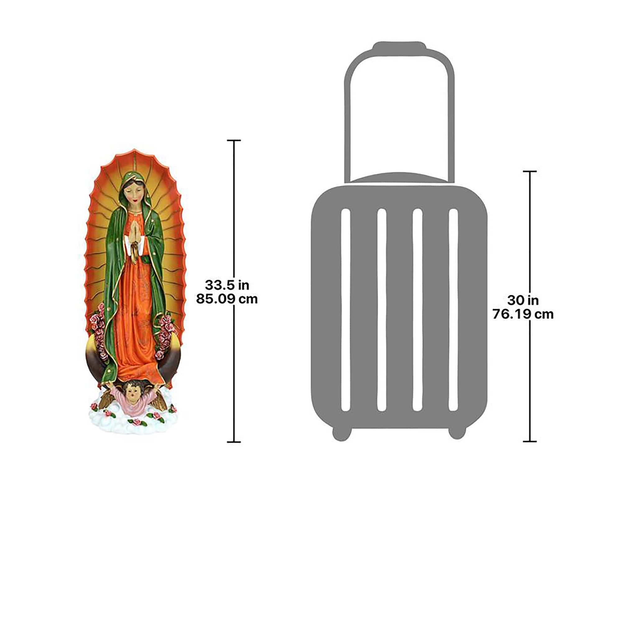 Design Toscano 33.5" The Virgin of Guadalupe Religious Statue