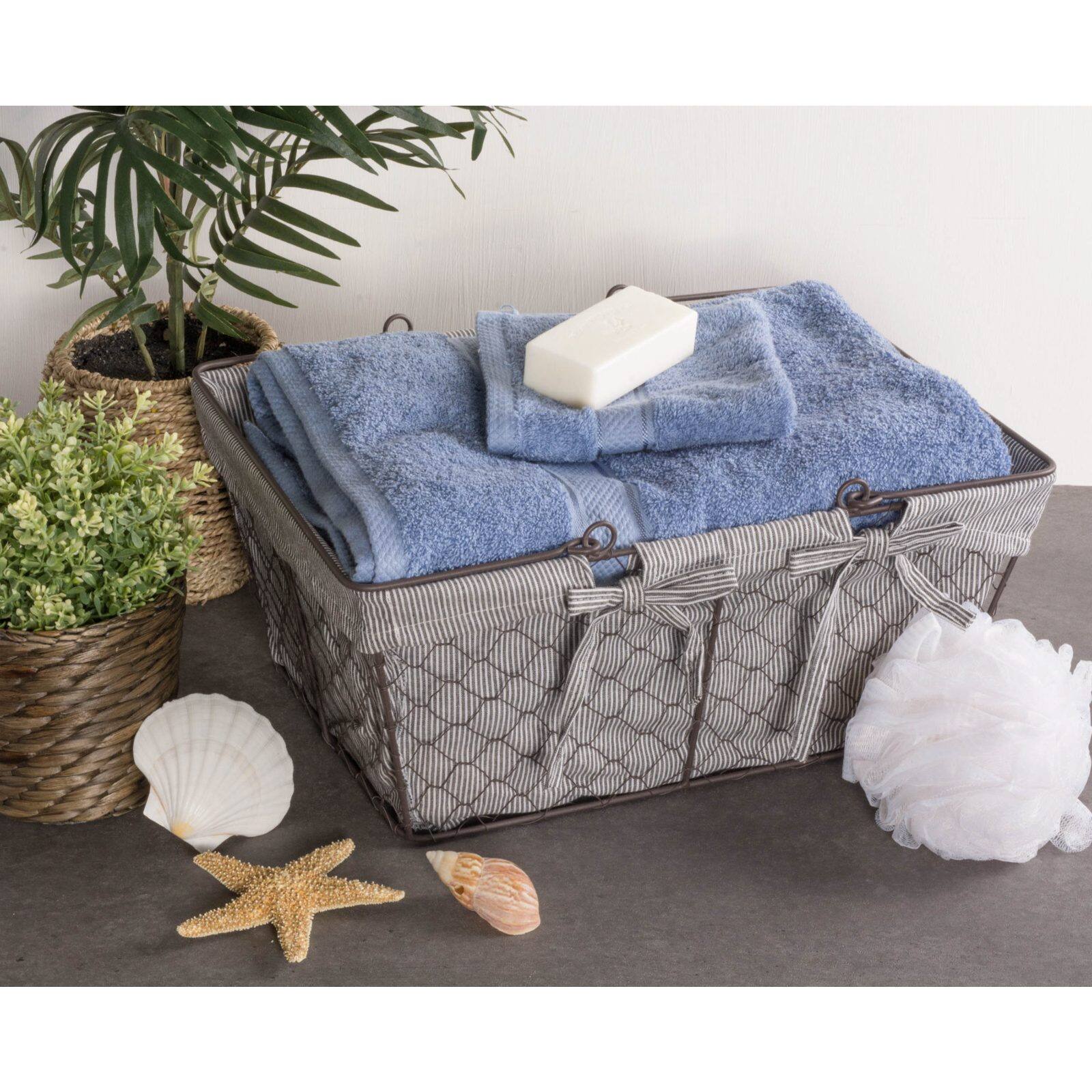 DII® Gray Chicken Wire Egg Basket