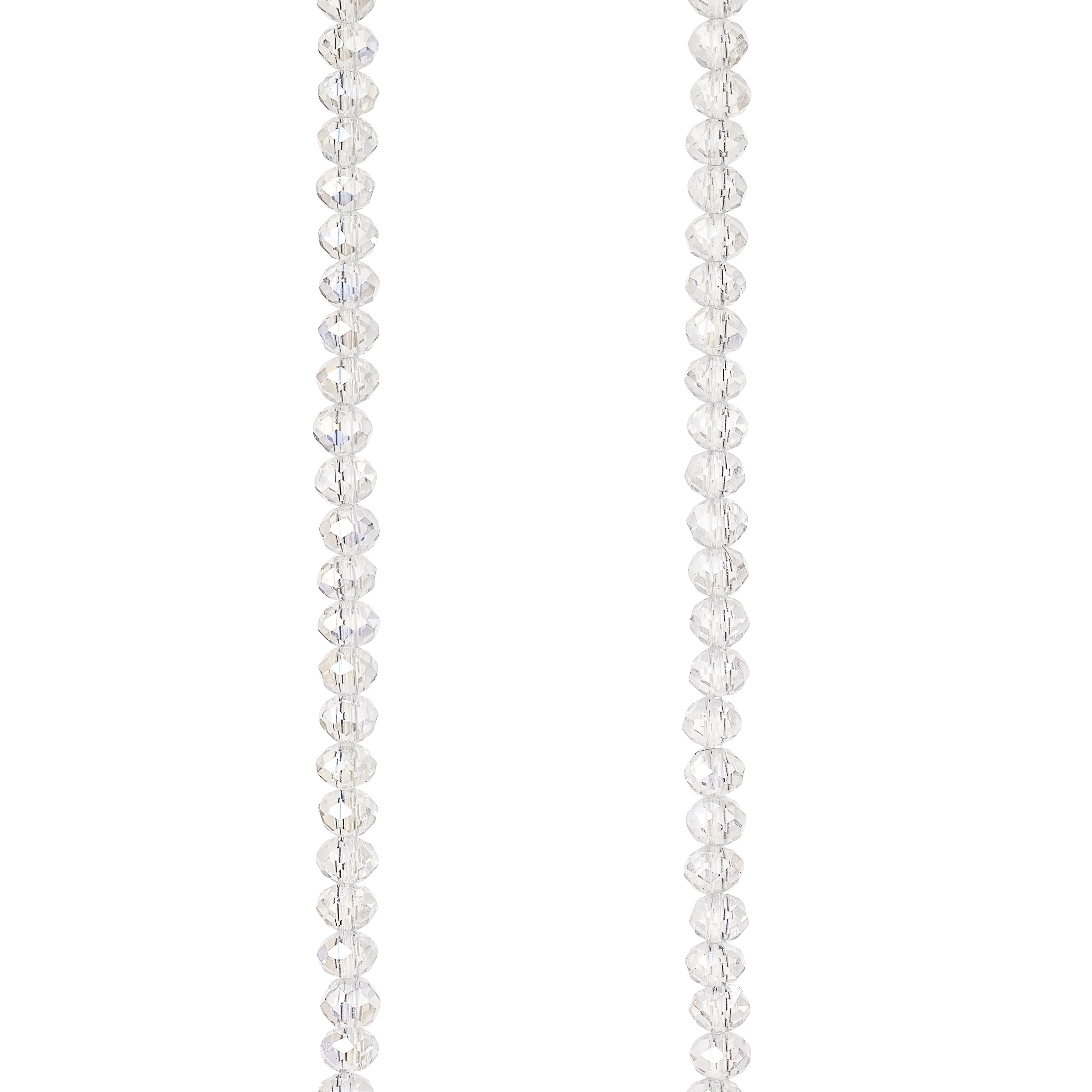 12 Pack: Crystal Faceted Glass Rondelle Beads, 3mm by Bead Landing™