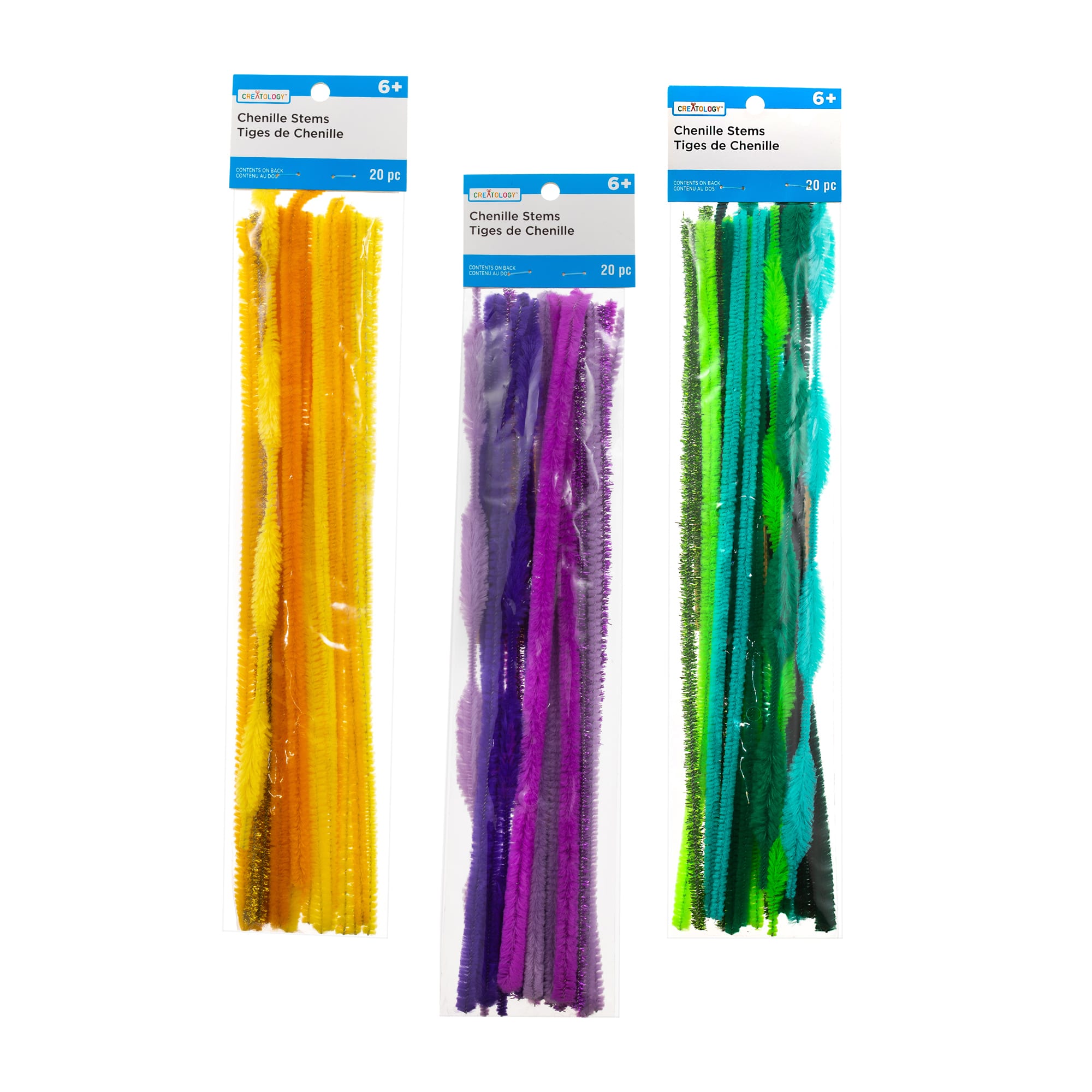 24 Packs: 20 ct. (480 total) Mixed Chenille Pipe Cleaners by Creatology&#x2122;