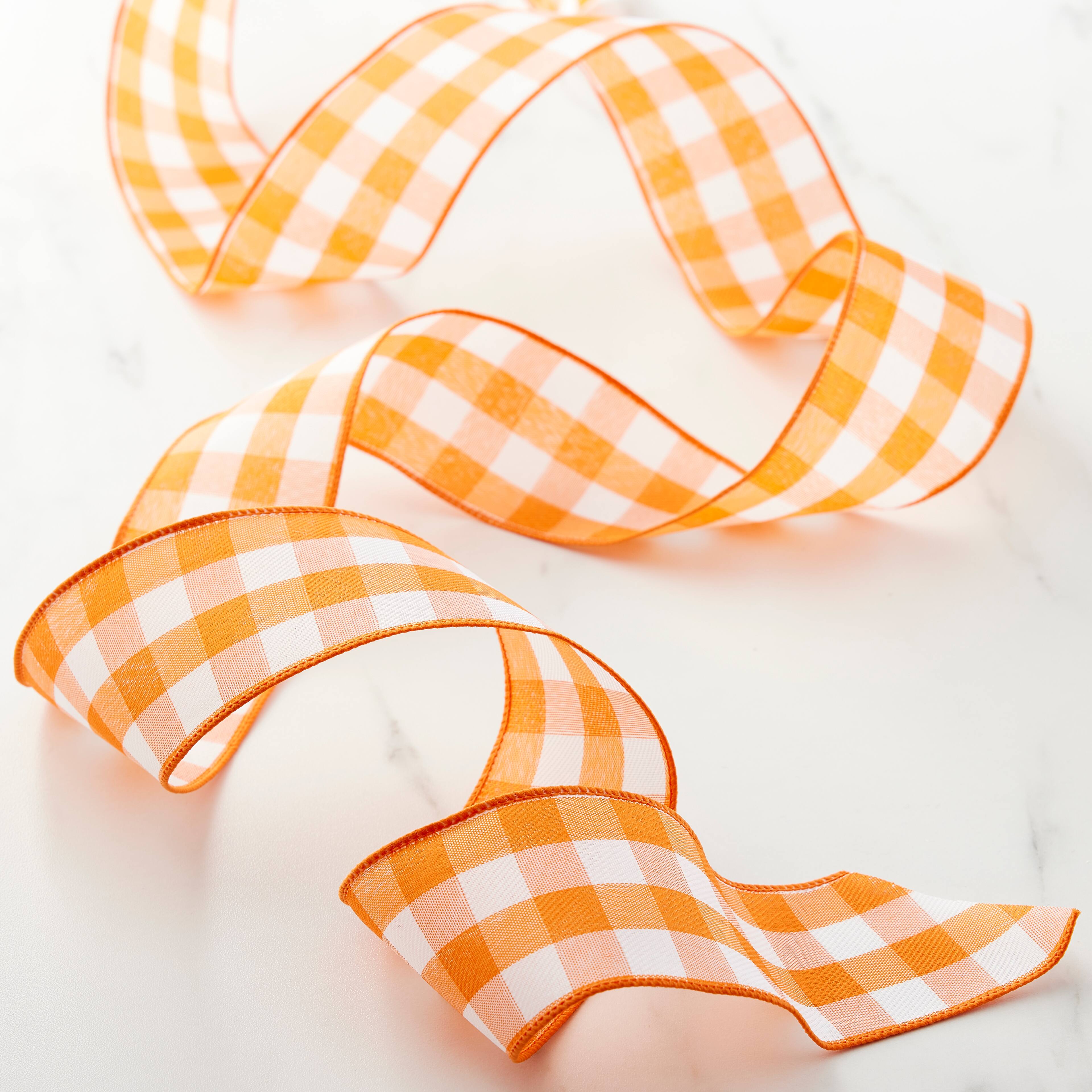 12 Pack: 2.5" x 8.3yd. Wired Gingham Ribbon by Celebrate It™