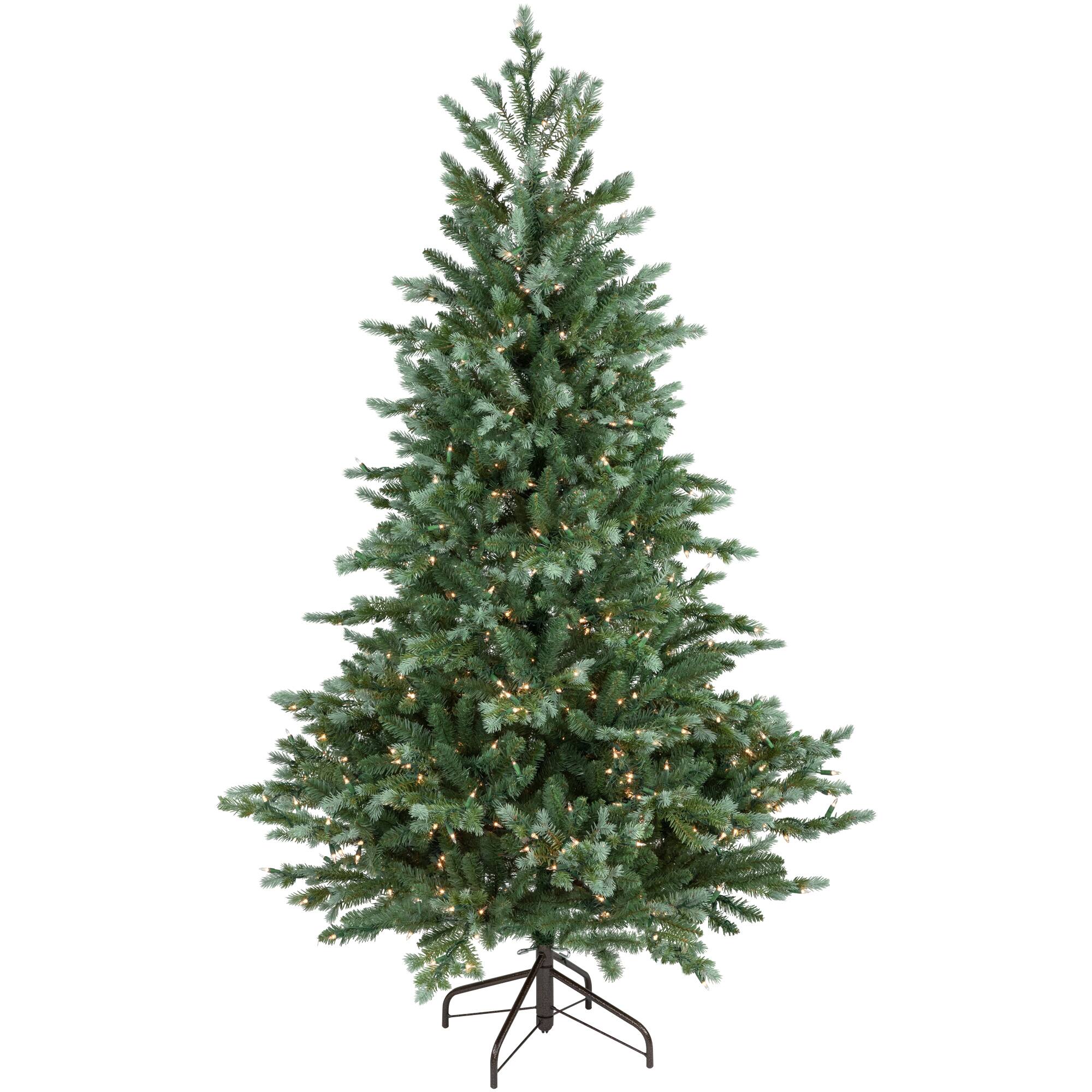 6ft. Pre-Lit Blue Spruce Medium Artificial Christmas Tree, Clear Lights