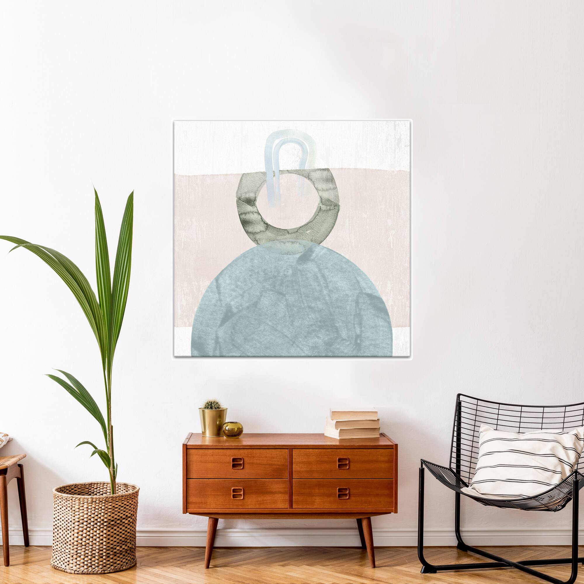 Chic Urban Abstract III 40&#x22; x 40&#x22; Canvas Wall Art