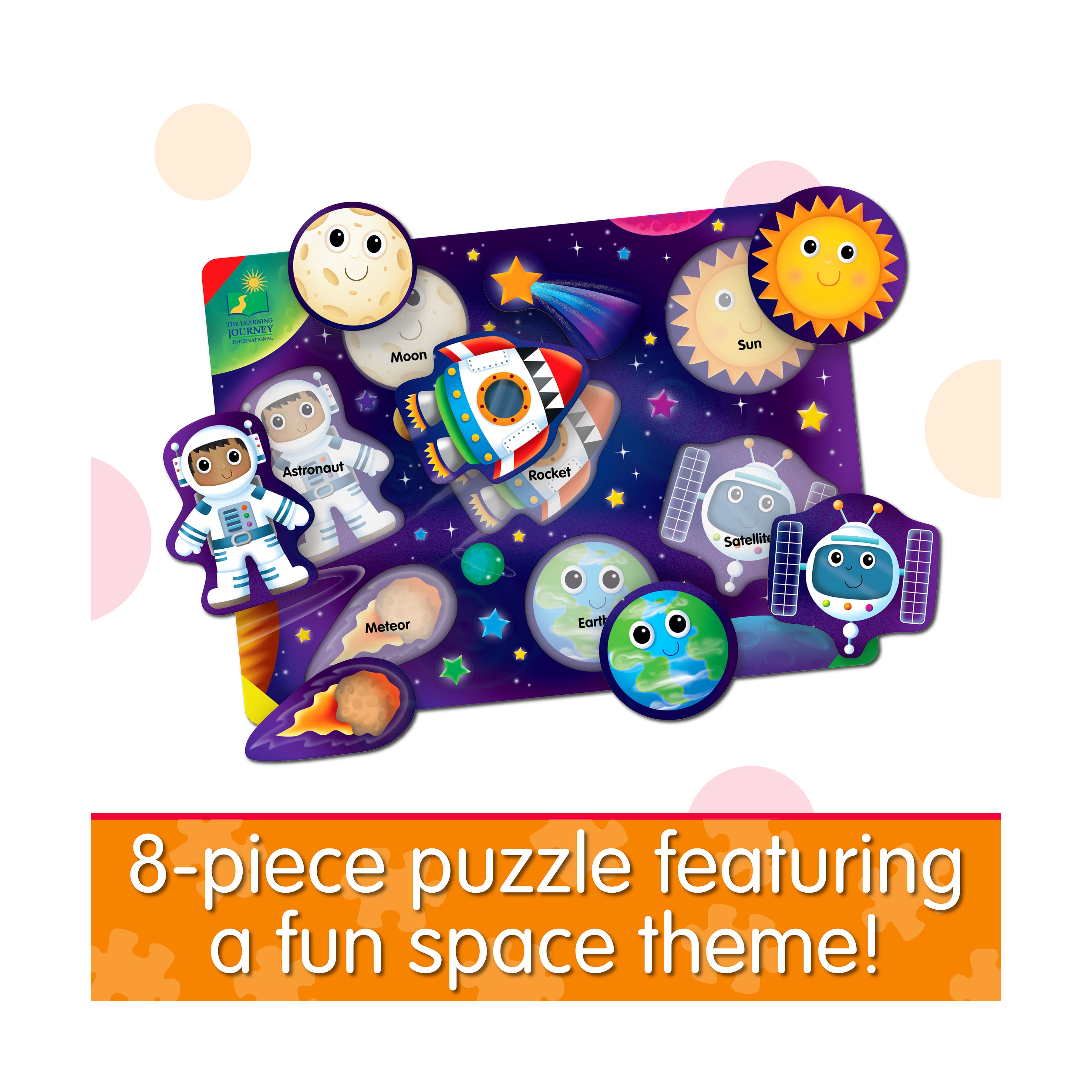 My First Lift &#x26; Learn Puzzle - Space: 8 Pcs