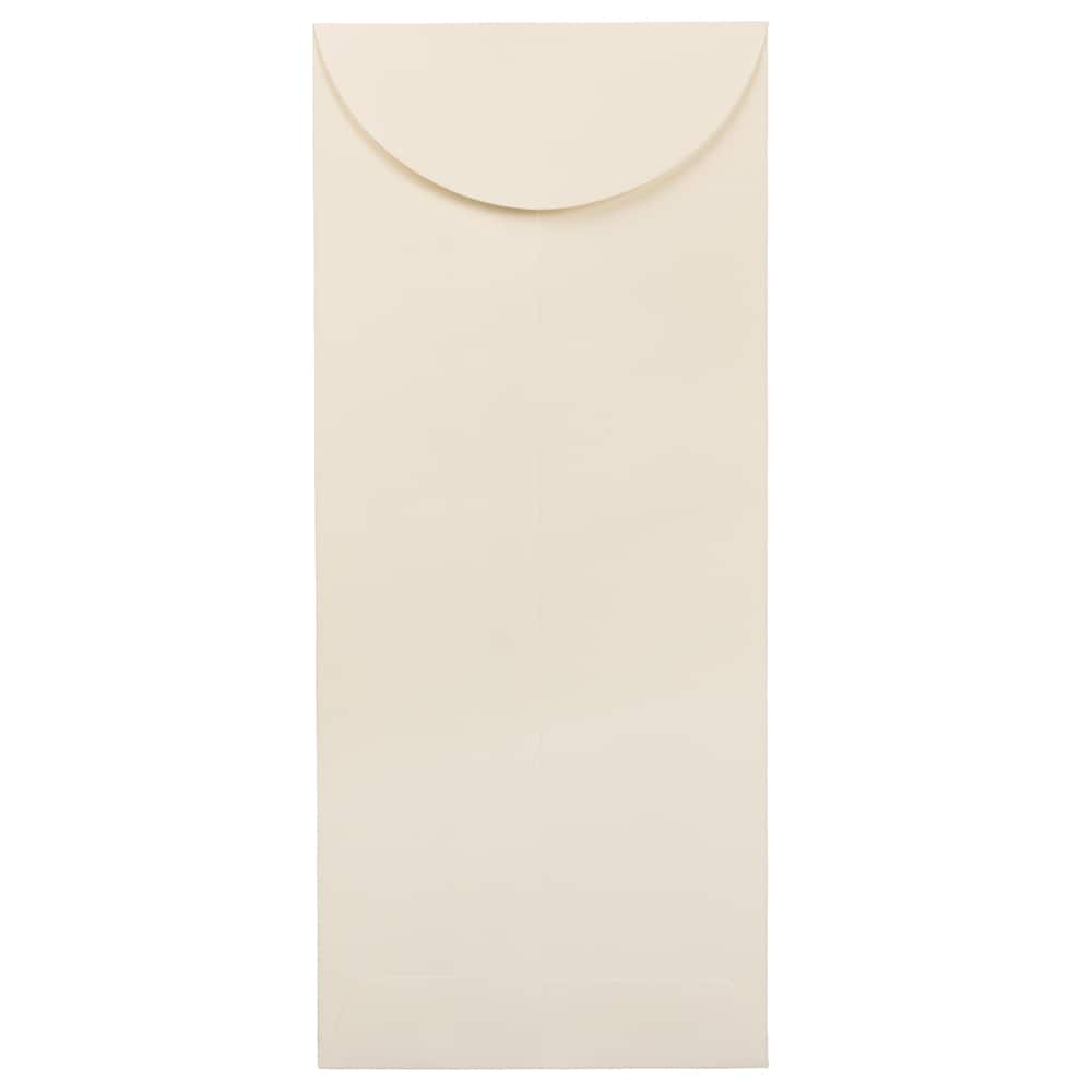 JAM Paper 4.75" x 11" Natural White Wove Business Strathmore Envelopes, 50ct.