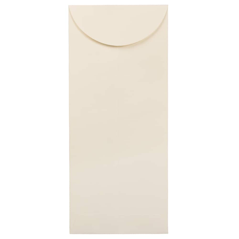 JAM Paper 4.75&#x22; x 11&#x22; Natural White Wove Business Strathmore Envelopes, 50ct.