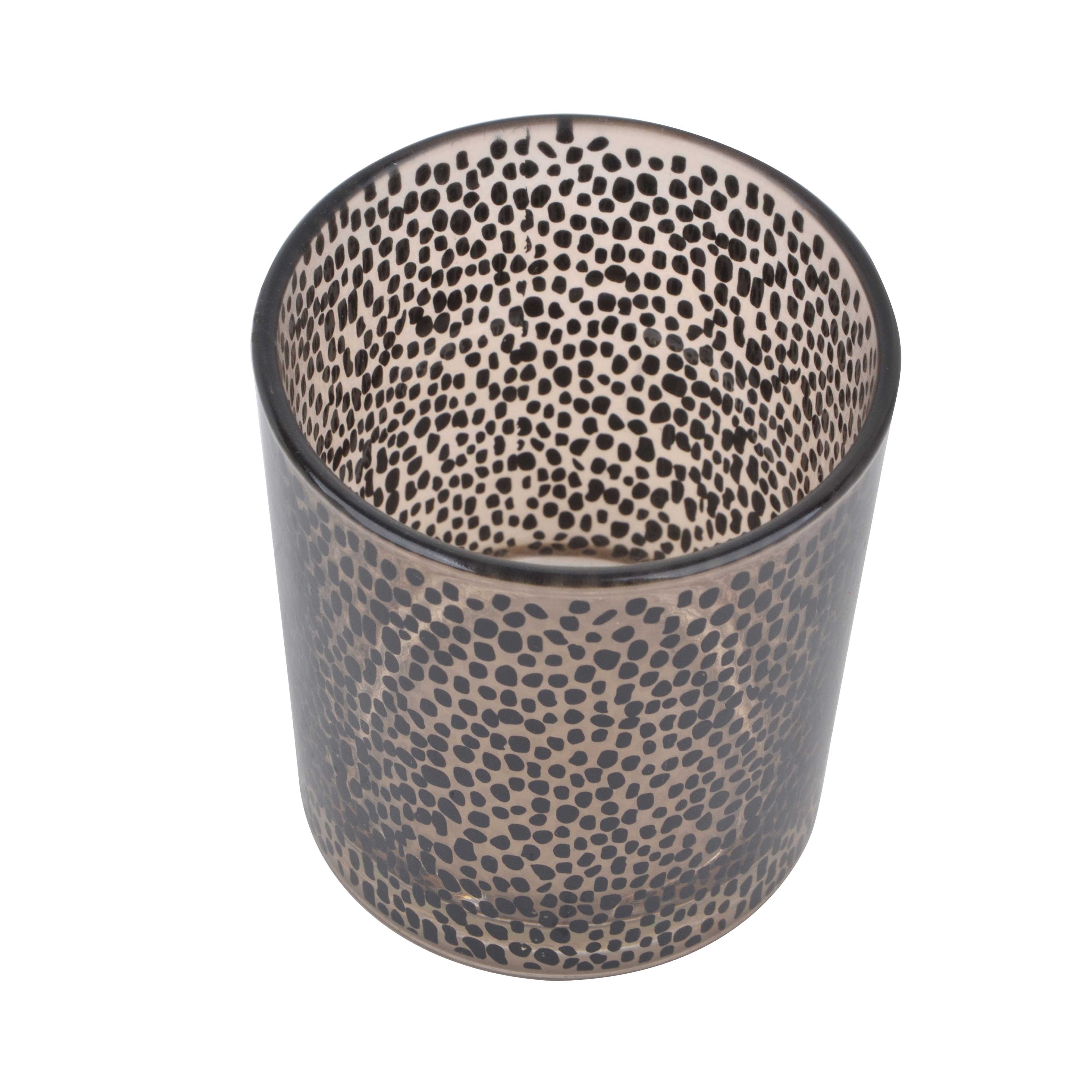 4&#x22; Cheetah Print Glass Tealight Candle Holder by Ashland&#xAE;