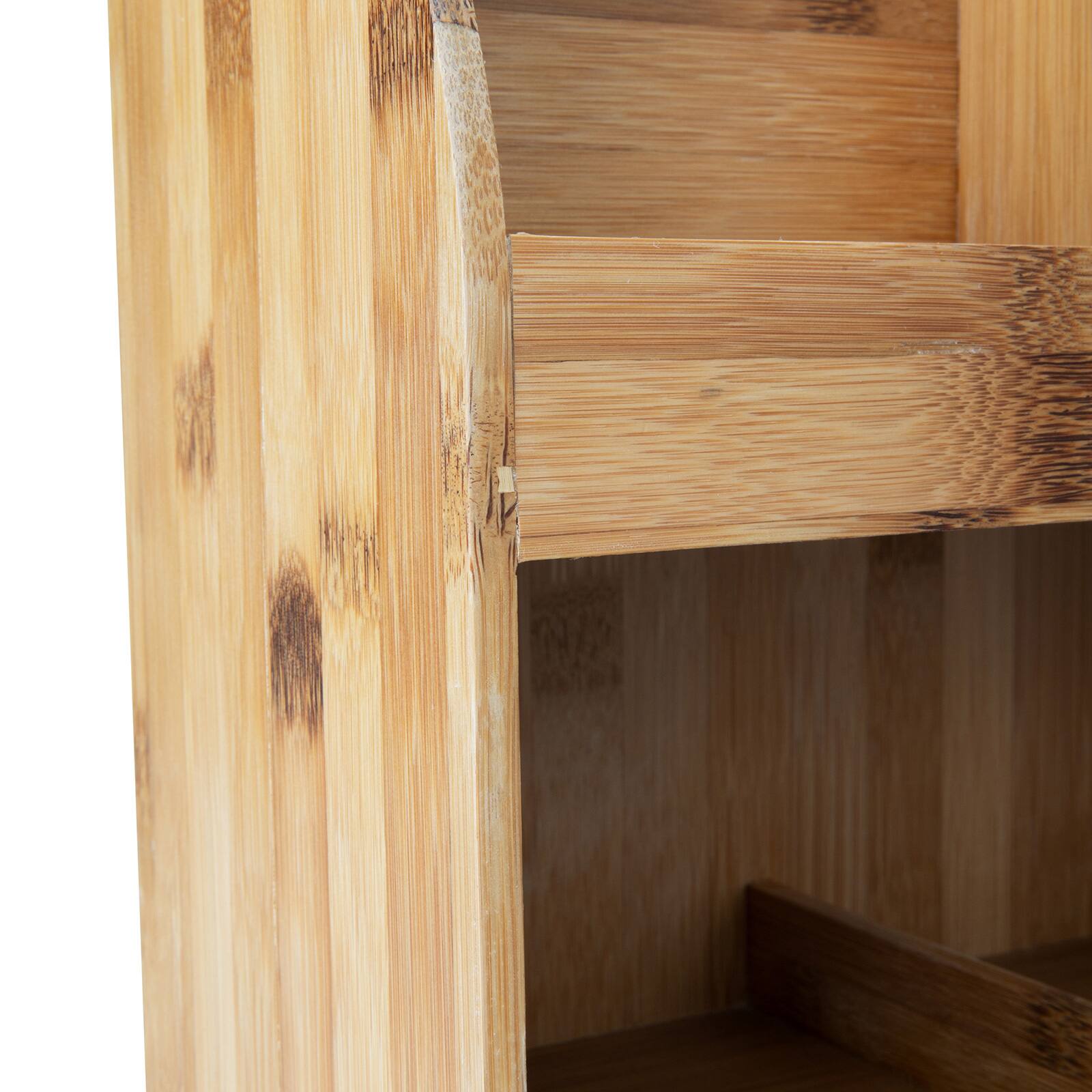Mind Reader 8-Section Bamboo Organizer