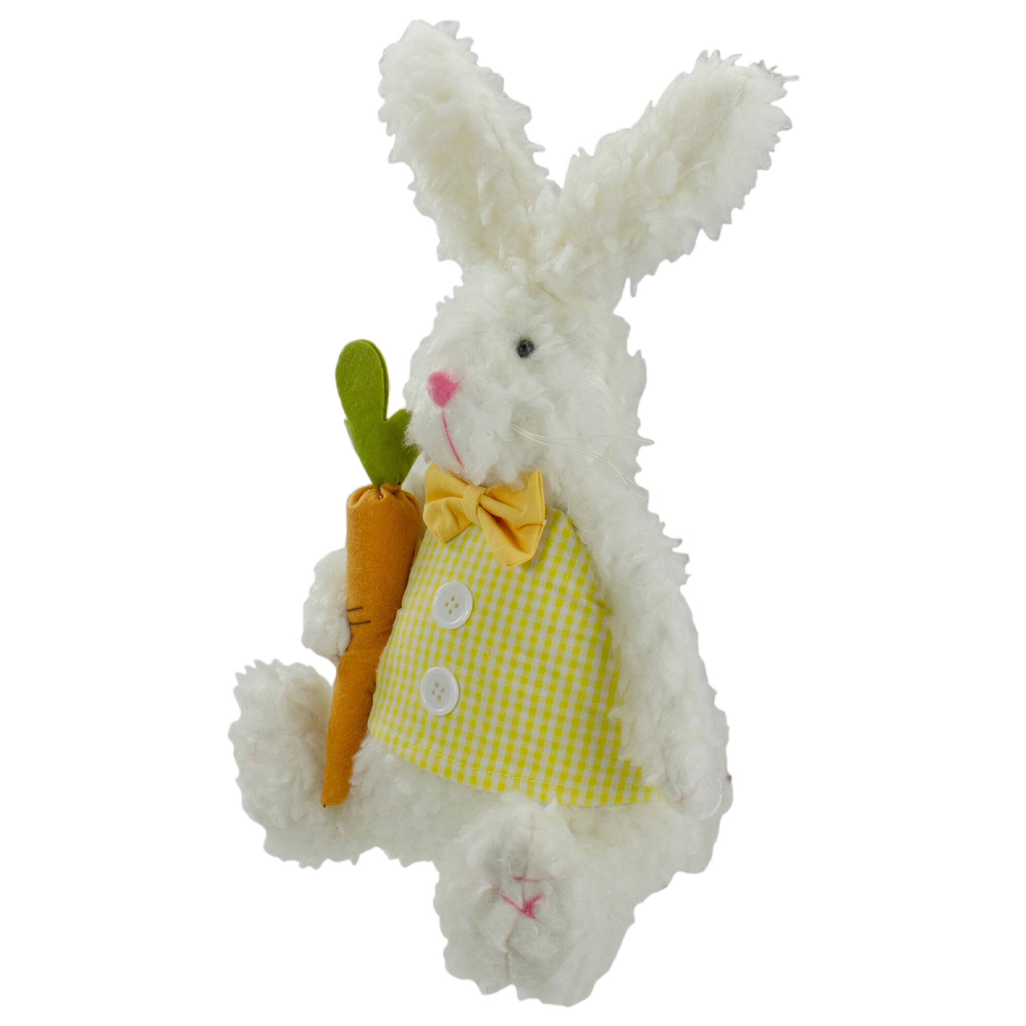 14" Easter Bunny & Carrot Spring Plush