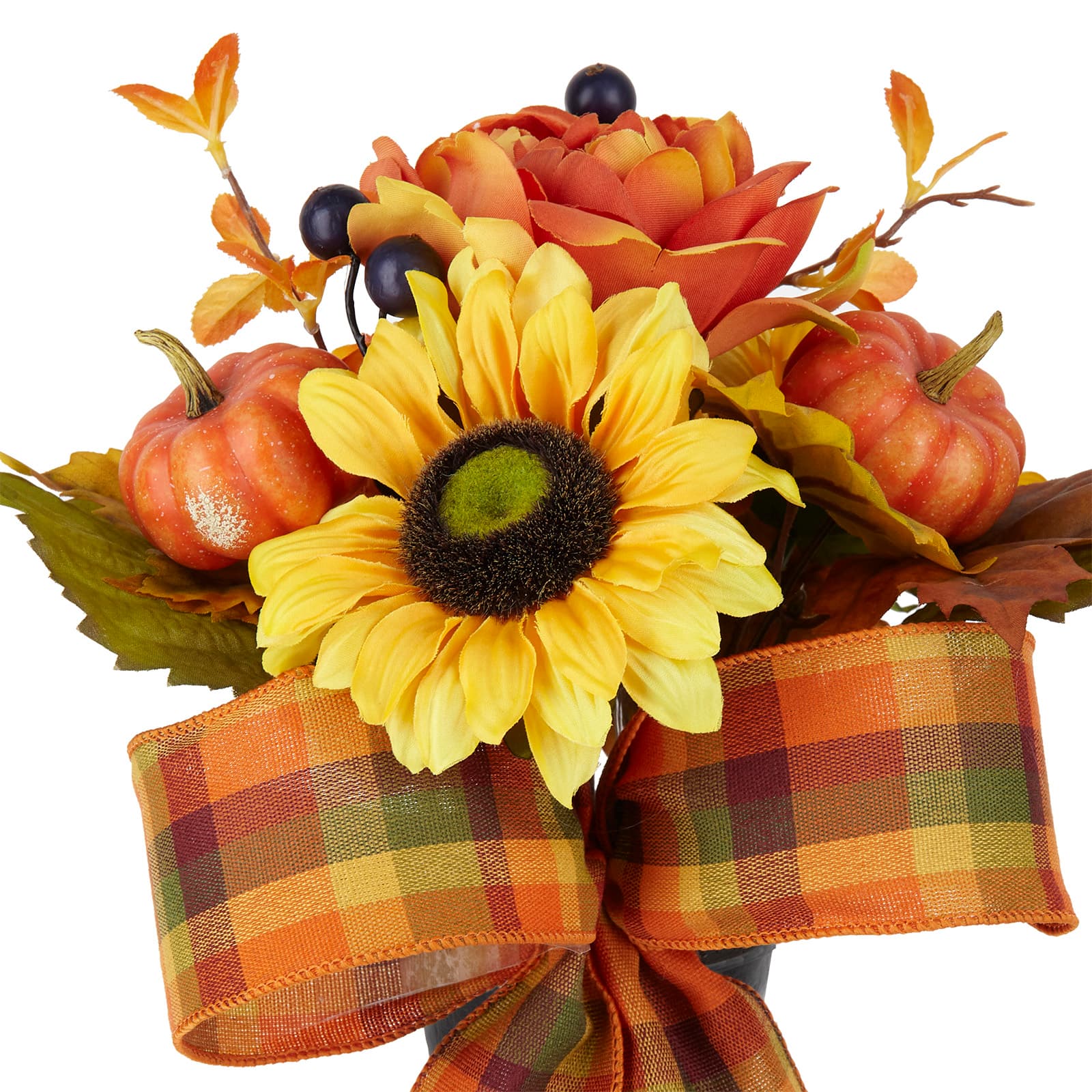Orange &#x26; Yellow Sunflower Fall Remembrance Cone by Ashland&#xAE;