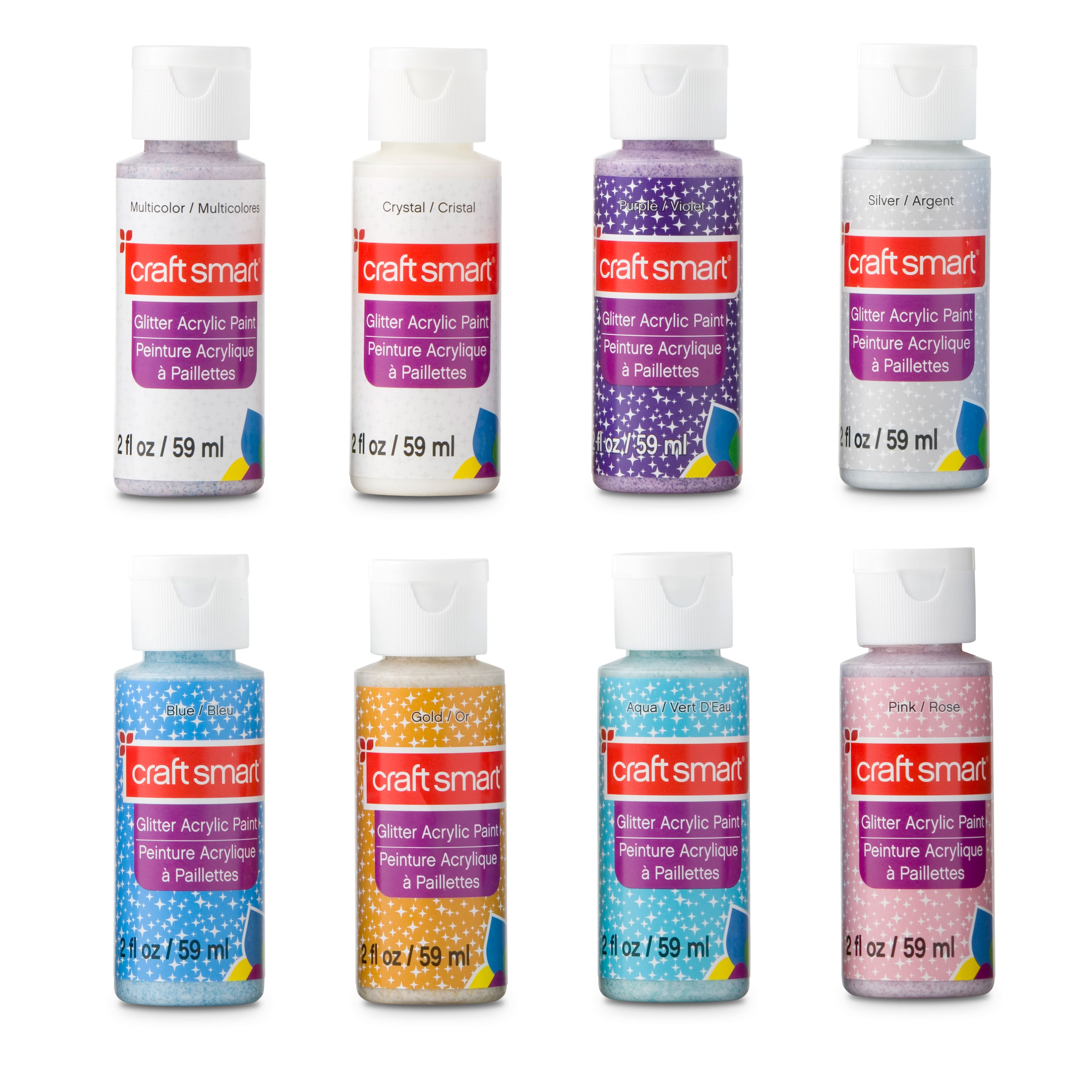 Glitter Acrylic Paint Set Value Pack by Craft Smart®, Michaels