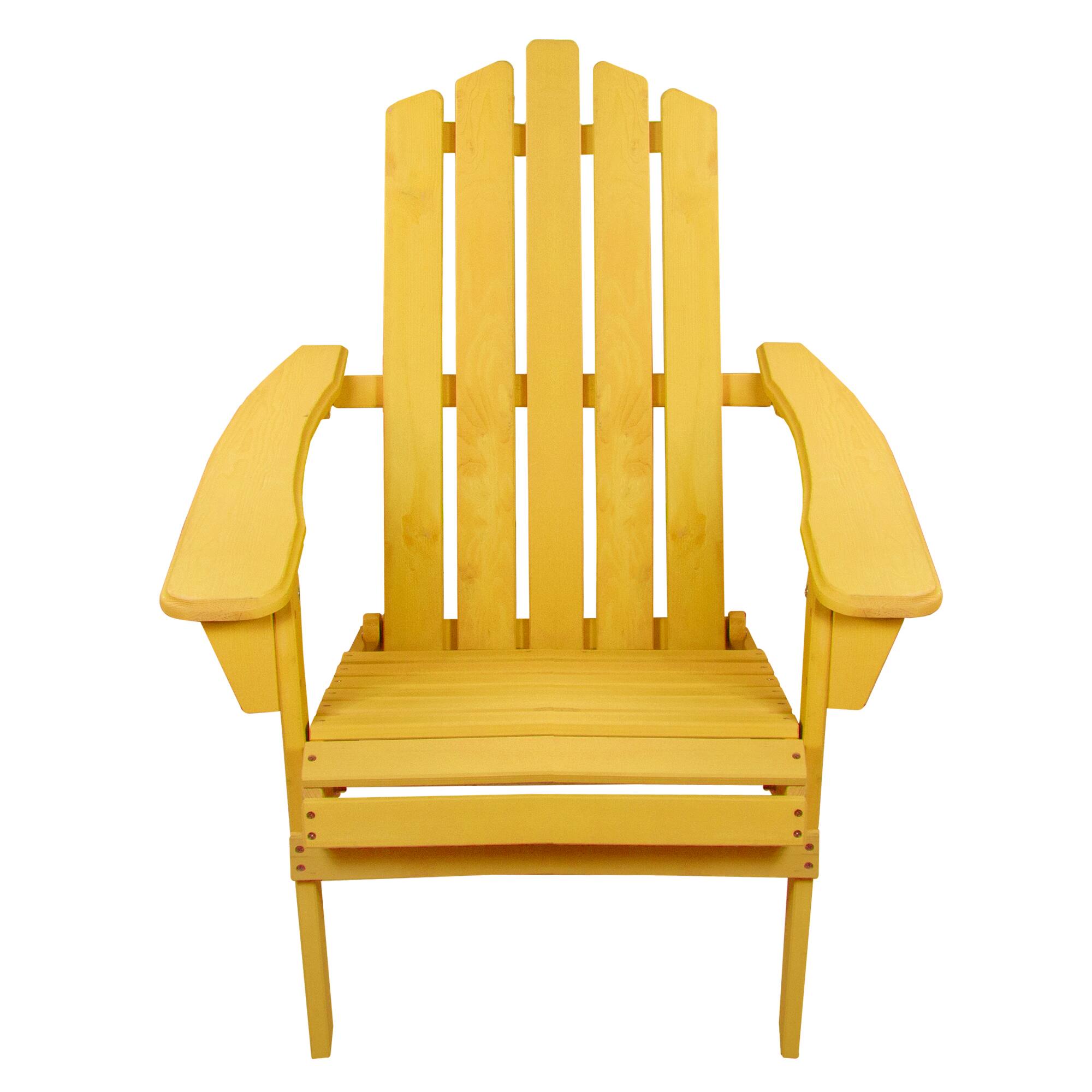 36&#x22; Classic Folding Wooden Adirondack Chair