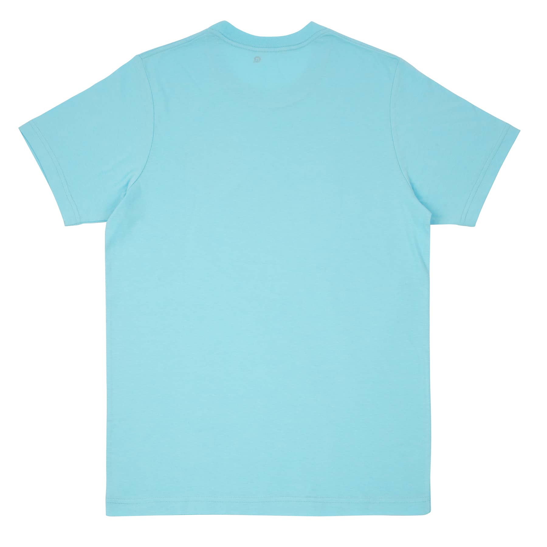 Pride Light Teal Rainbow Pixel Heart Adult Crew Neck T-Shirt by Celebrate It&#x2122;