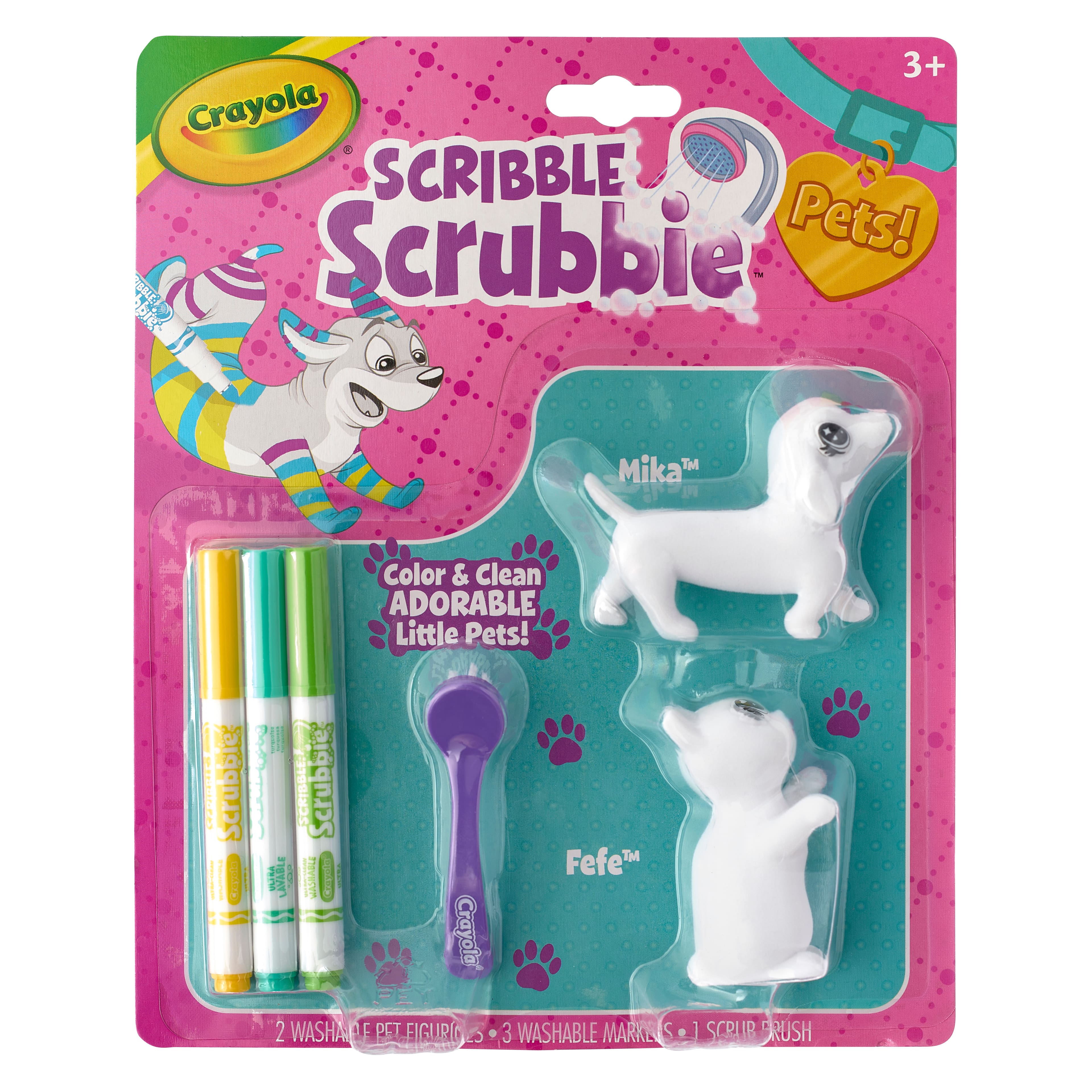 Crayola Scribble Scrubbie Pets Dog & Cat