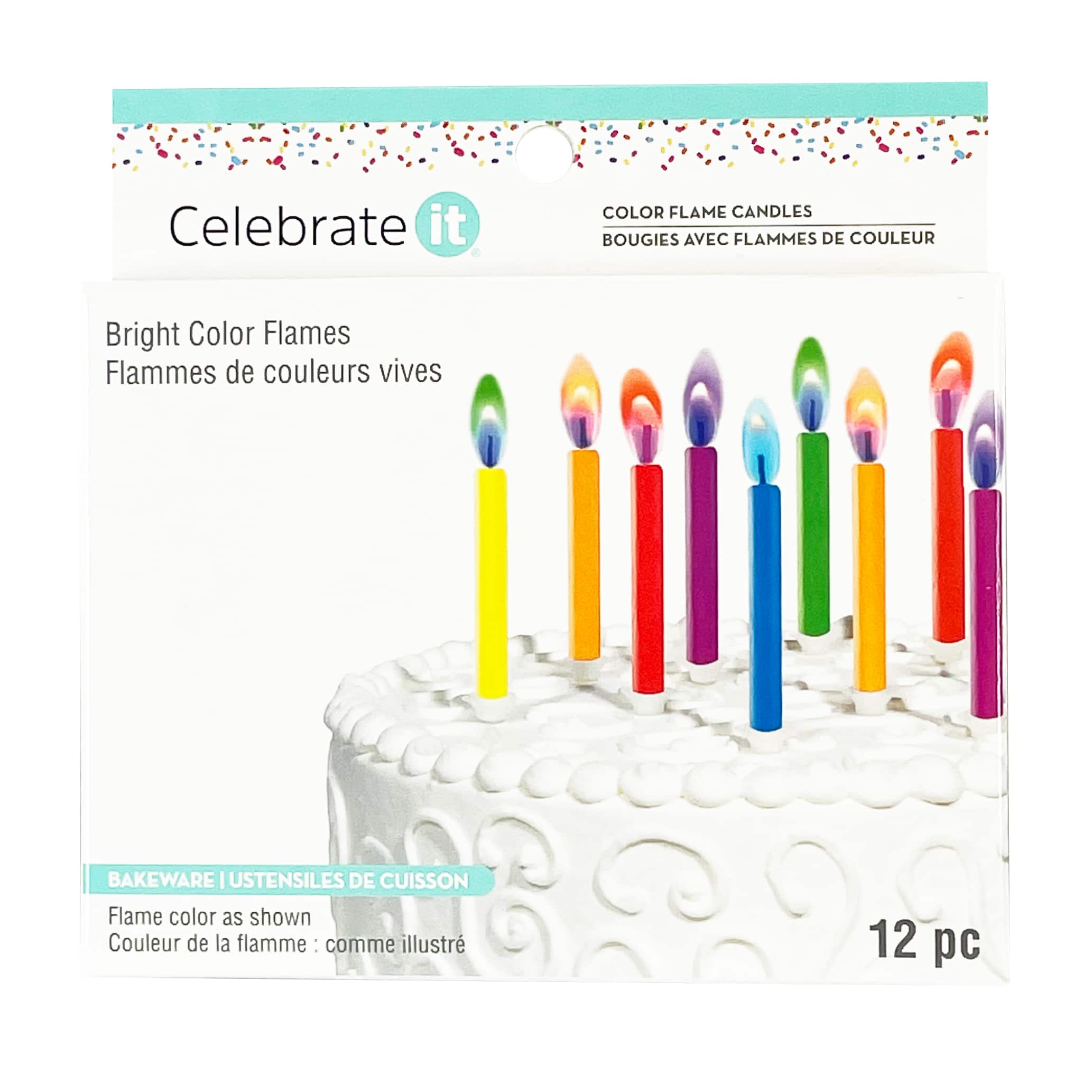 Color Flame Candles by Celebrate It&#xAE;, 12ct. 