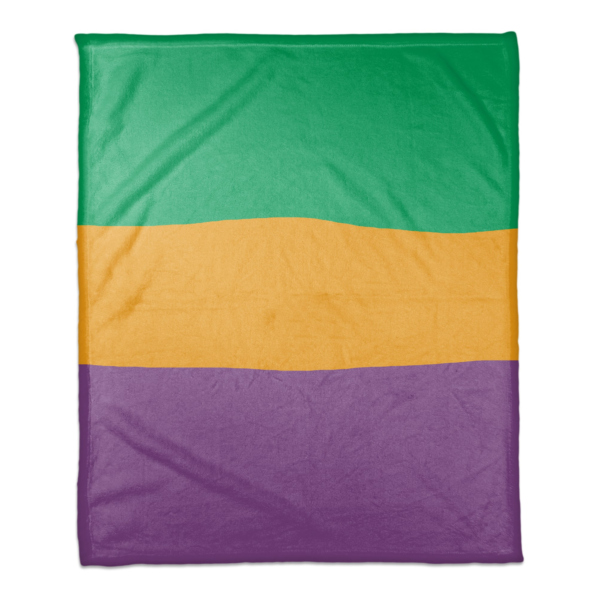 Stripes Mardi Gras Fleece Throw