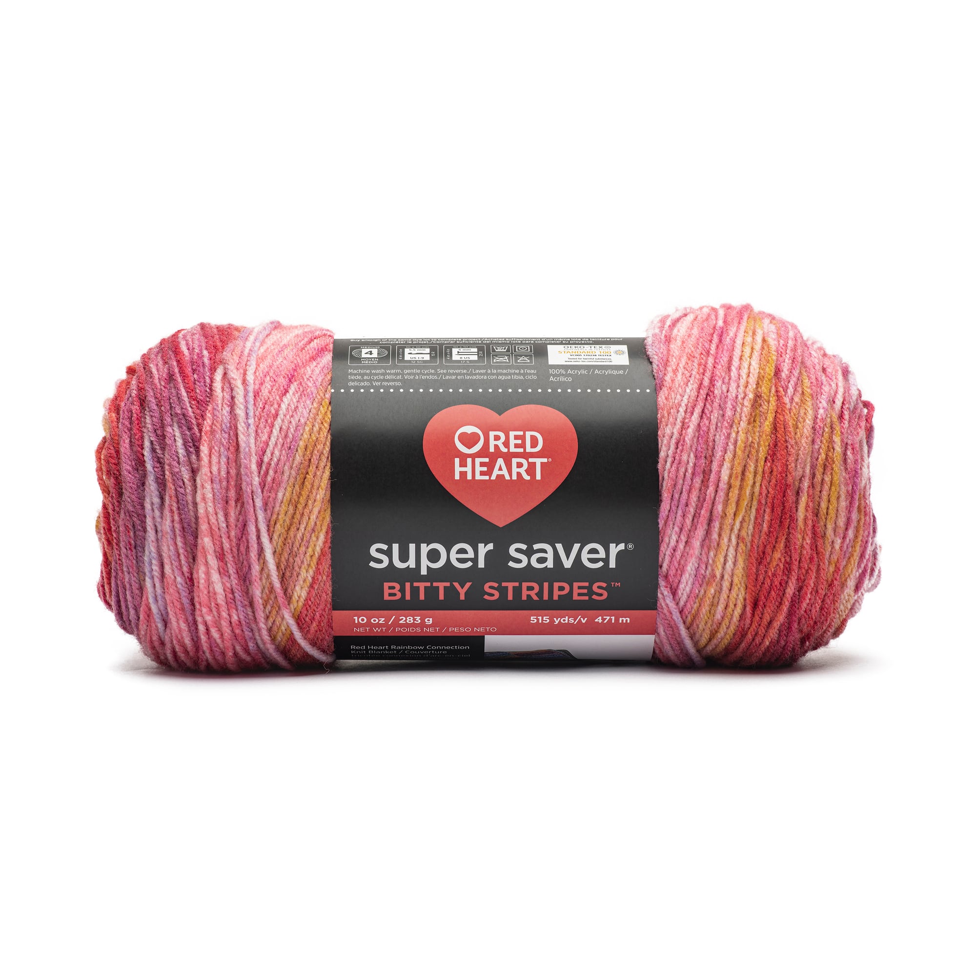 2 Pack Red Heart® Super Saver® Bitty Stripes™ Yarn
