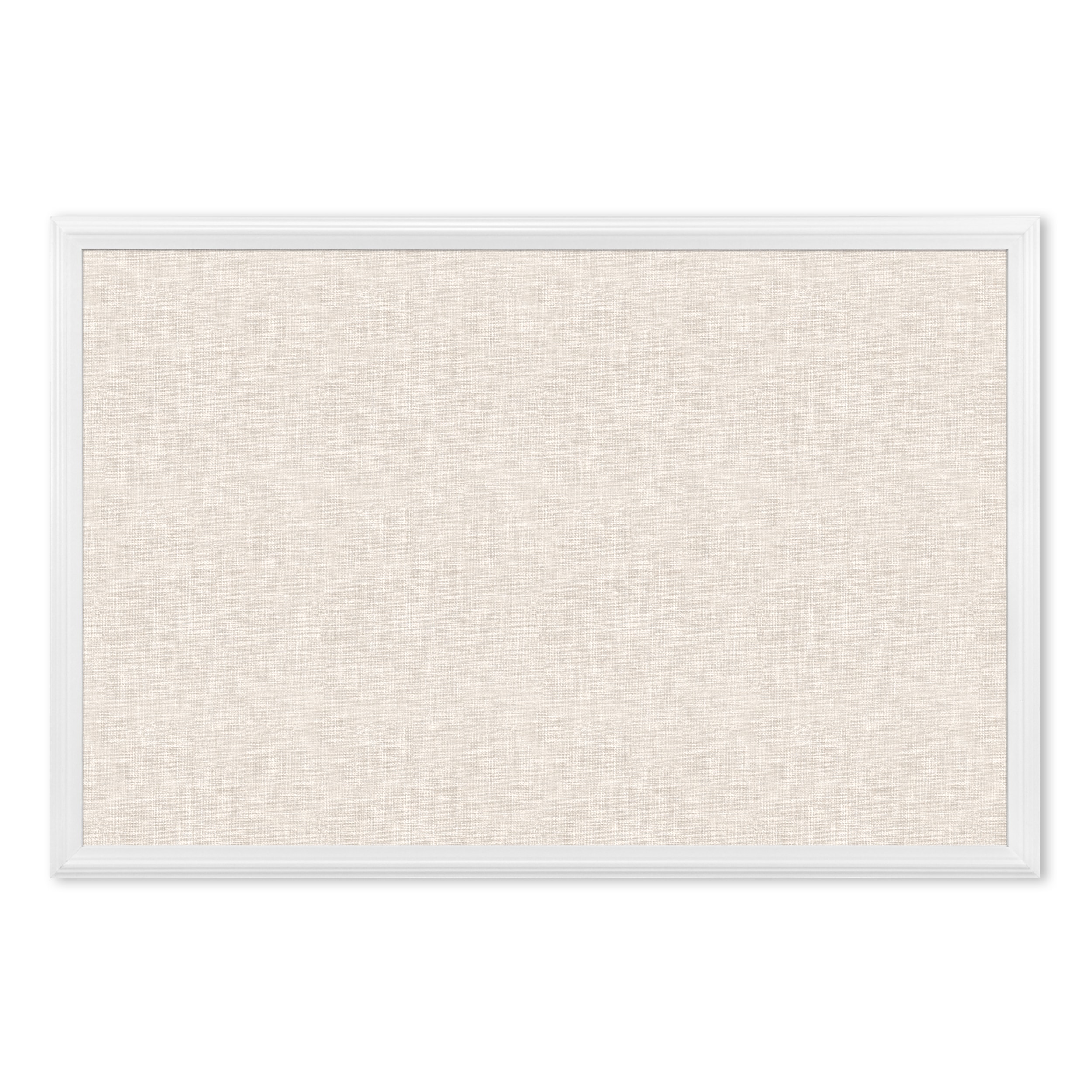 U Brands&#x2122; White 30&#x27;&#x27; x 20&#x27;&#x27; Framed Linen Bulletin Board