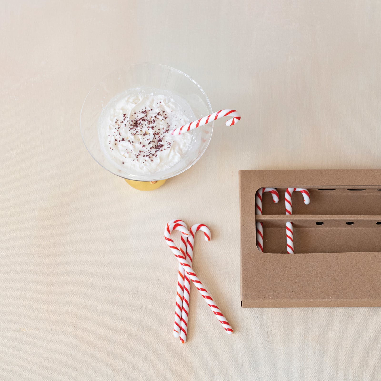 5&#x22; Red &#x26; White Candy Cane Glass Stir Sticks, 6ct.