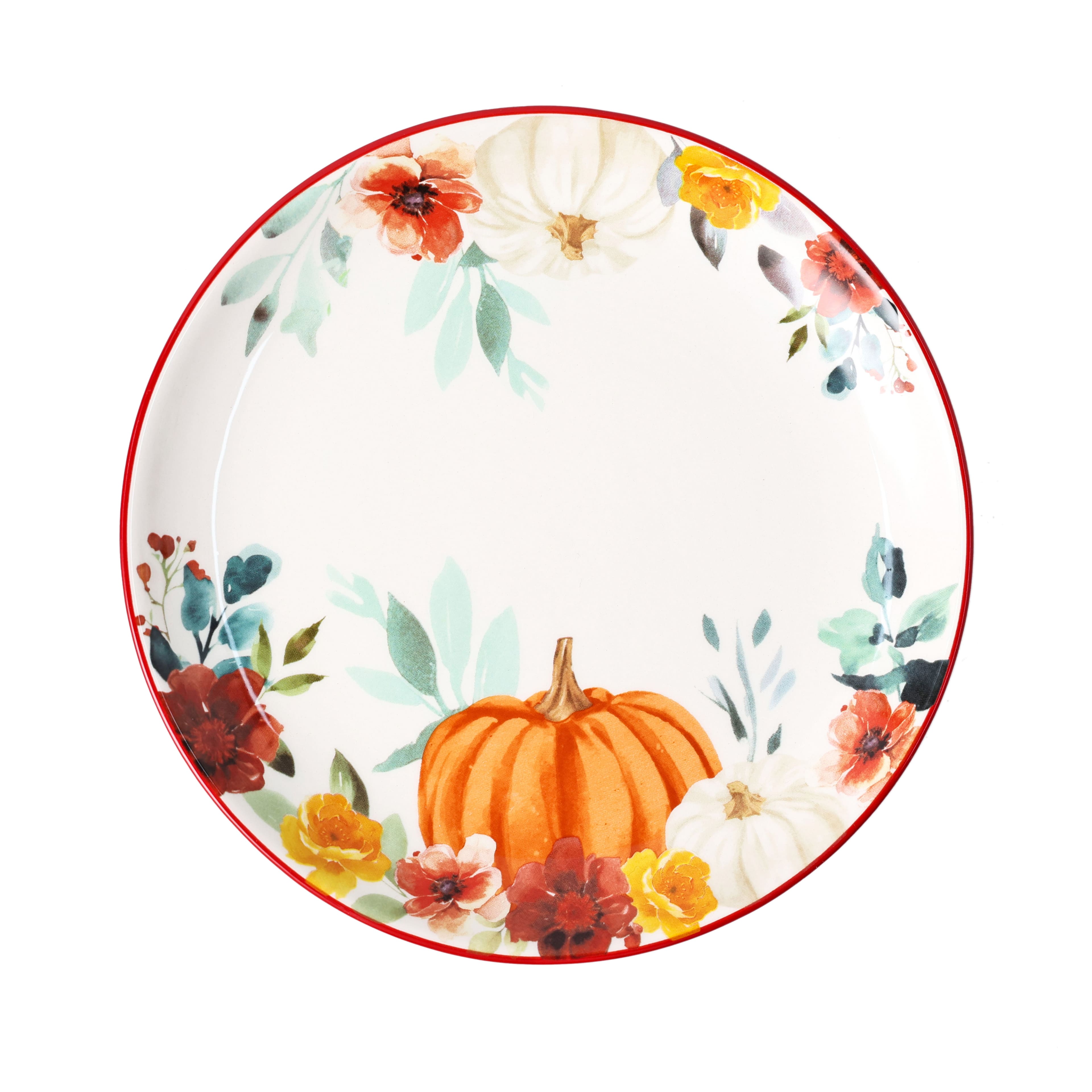 8.5" Pumpkin & Fall Florals Salad Plate by Ashland®