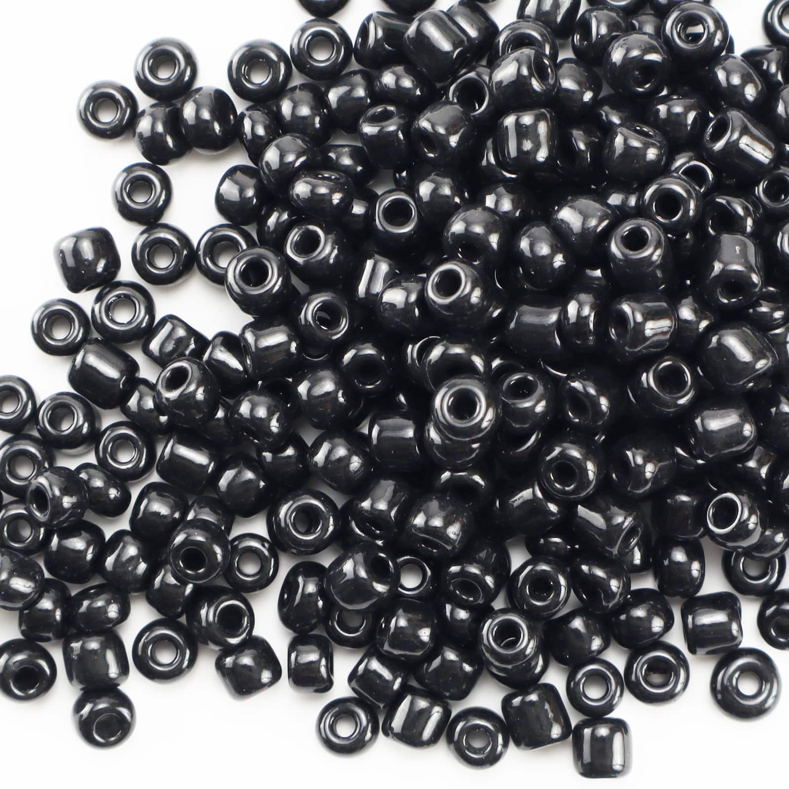 Bead Landing Black & Silver Mix Glass Seed Beads - Each