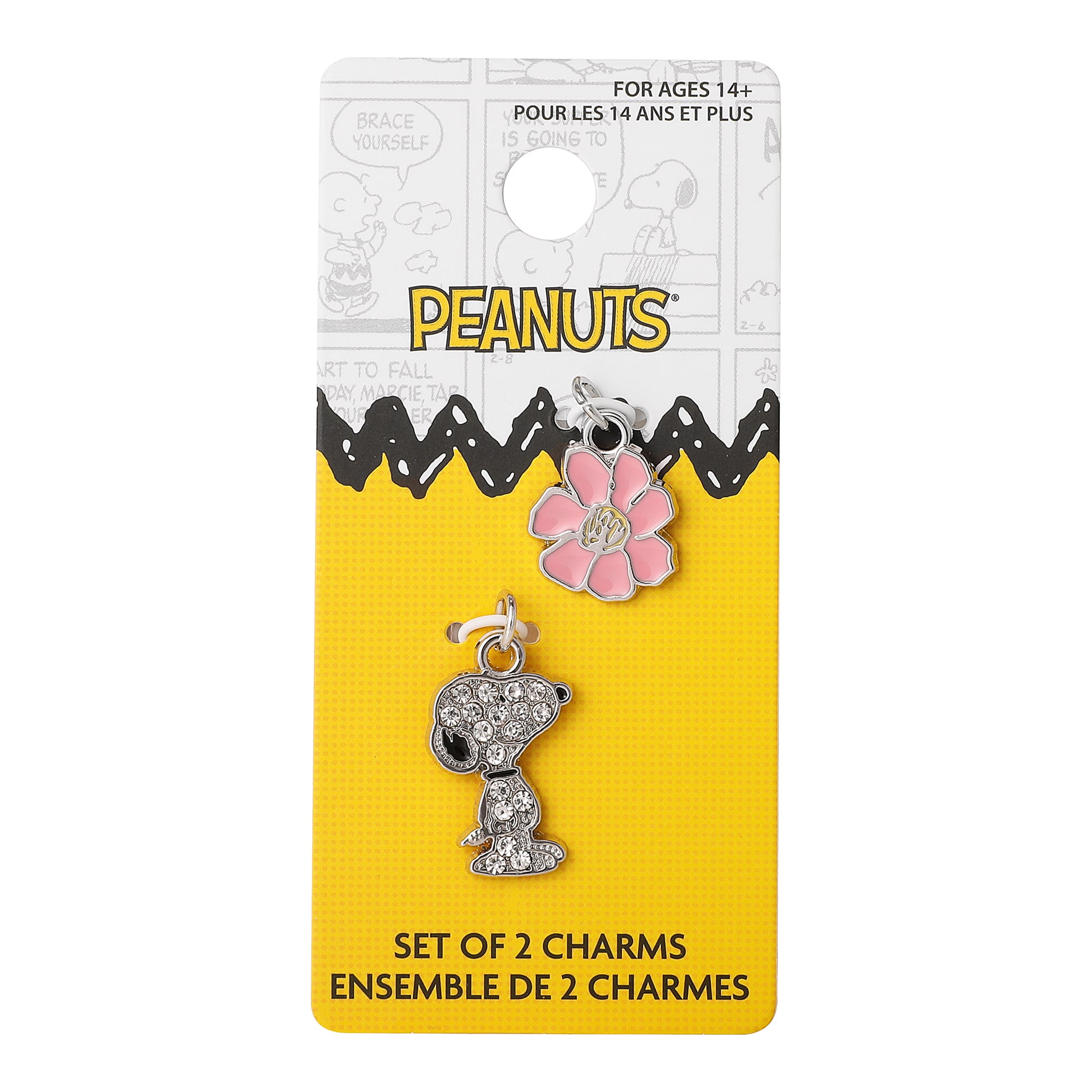 Peanuts® Snoopy Bling & Flower 2-Piece Charm Set