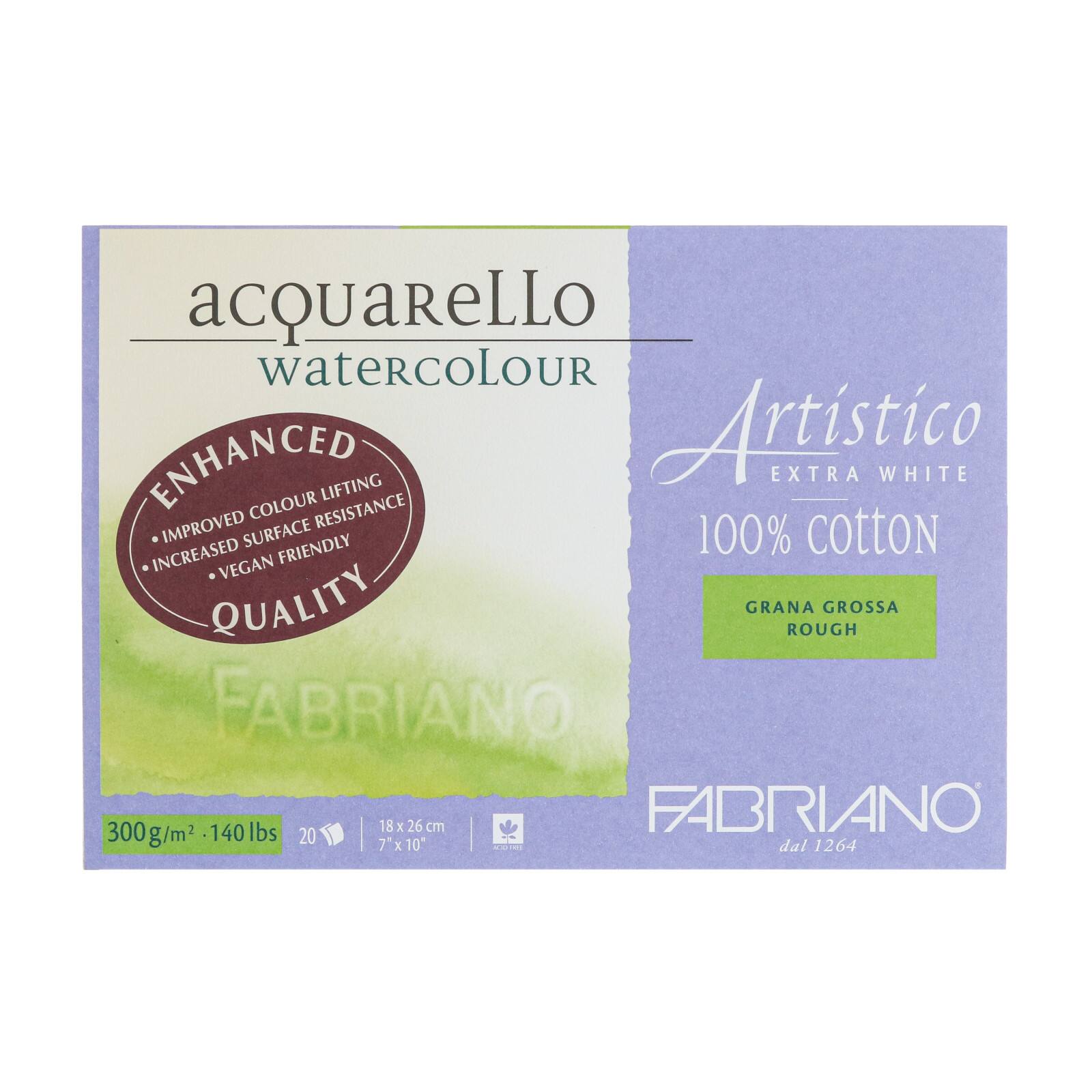 Fabriano® Artistico Extra White Rough Watercolor Block