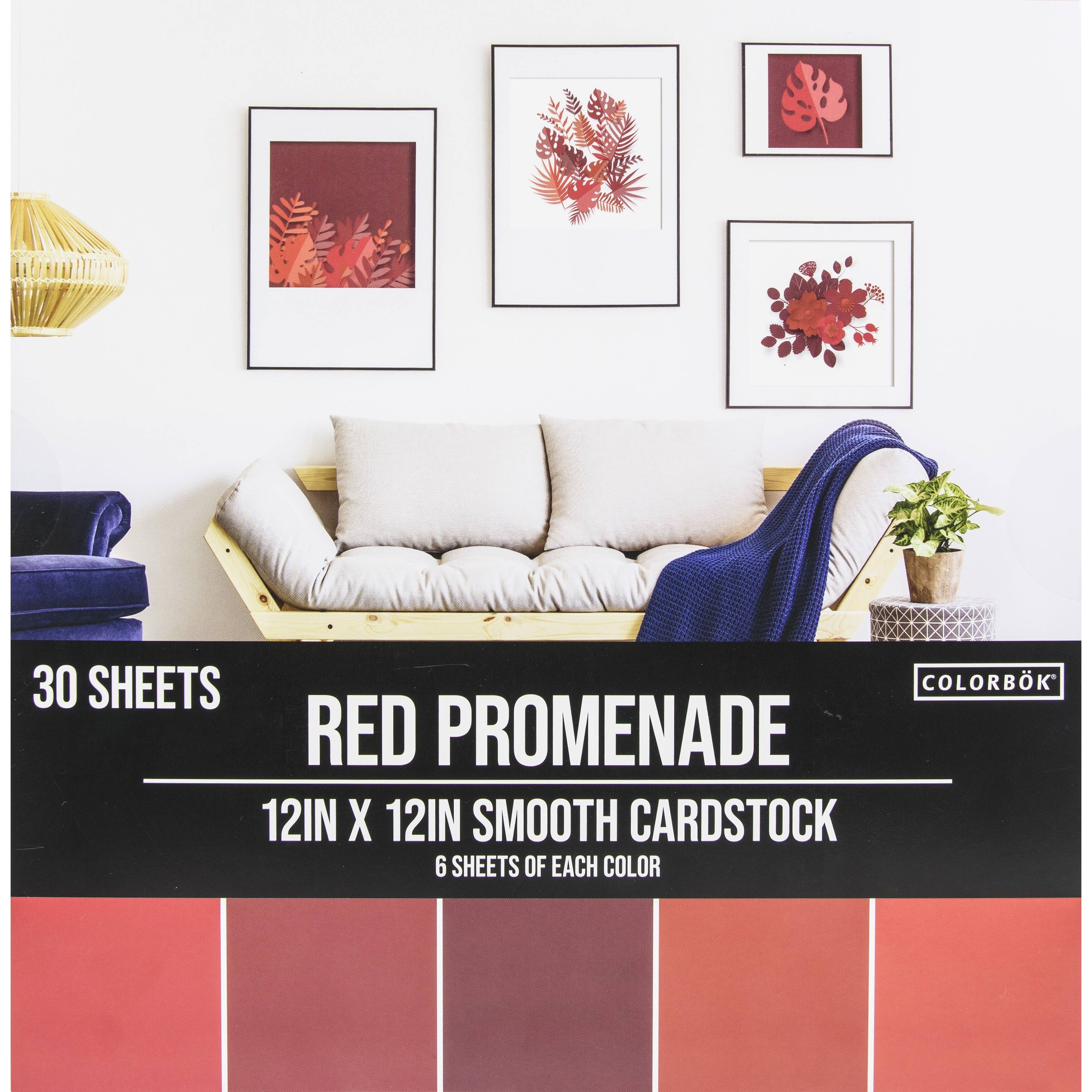 Colorbok® Red Promenade Smooth Cardstock Paper Pad, 12" x 12" Michaels