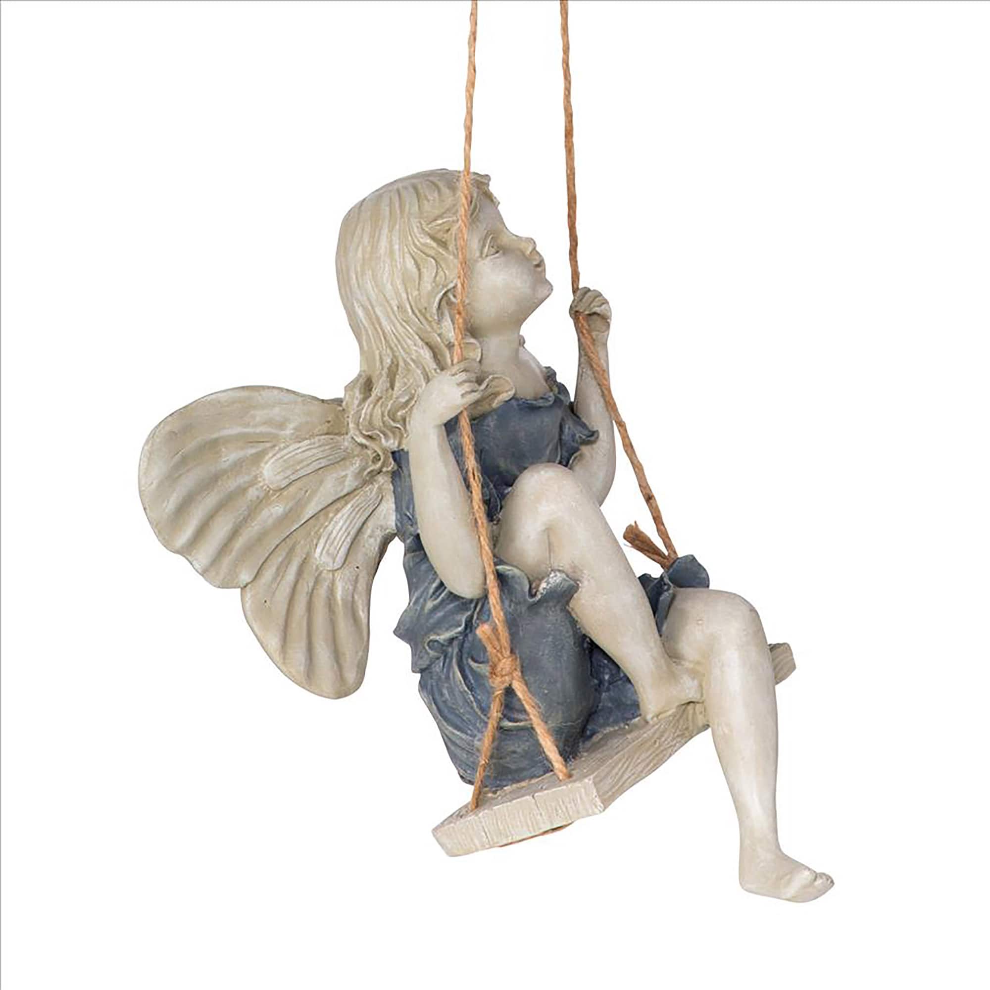 Design Toscano 11.5&#x22; Summertime Fairy on a Swing Statue