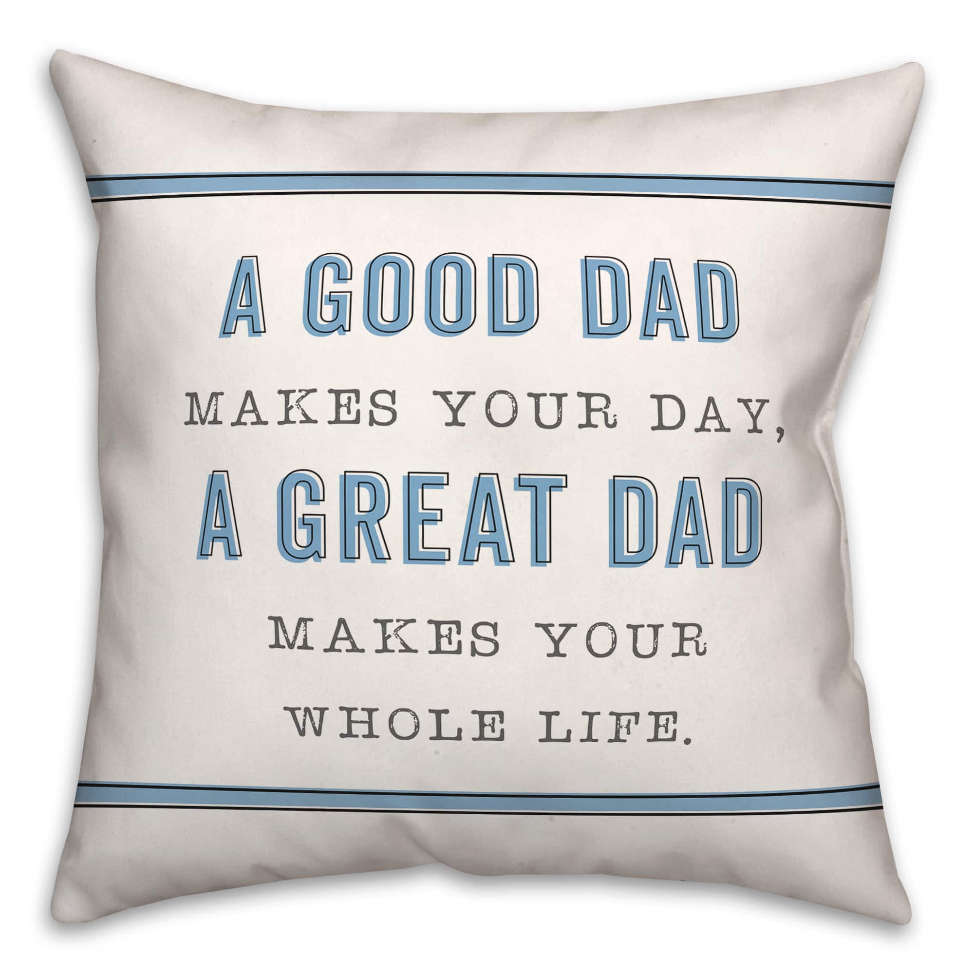 A Great Dad Throw Pillow