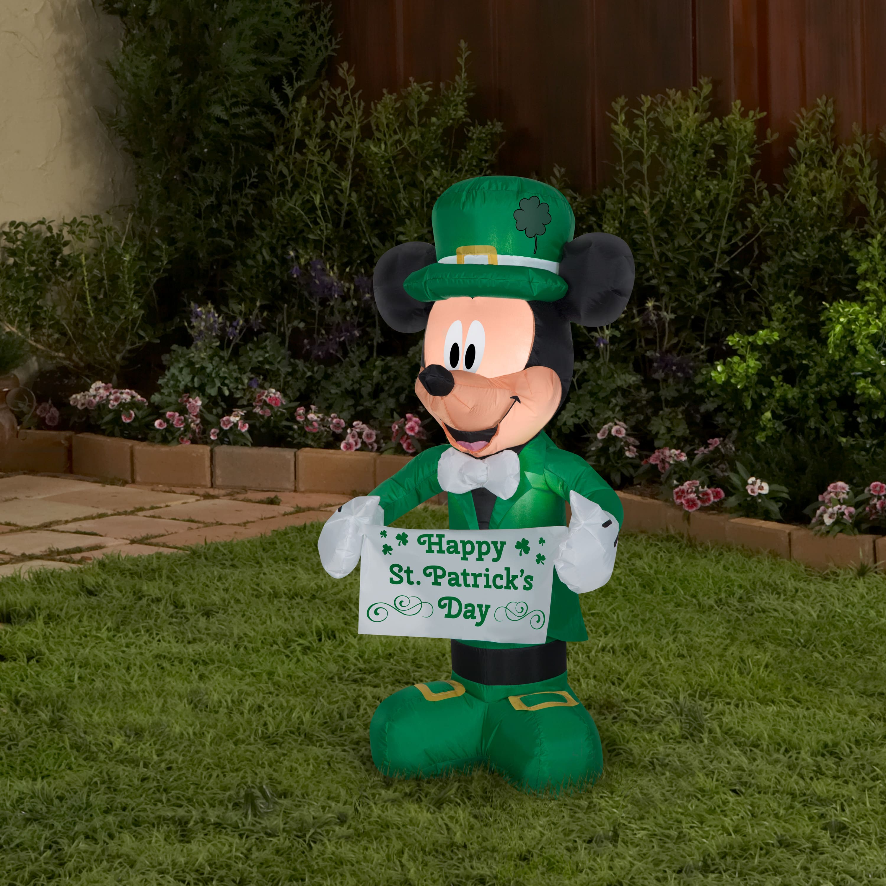 3.5ft. Airblown® Inflatable St. Patricks Day Mickey