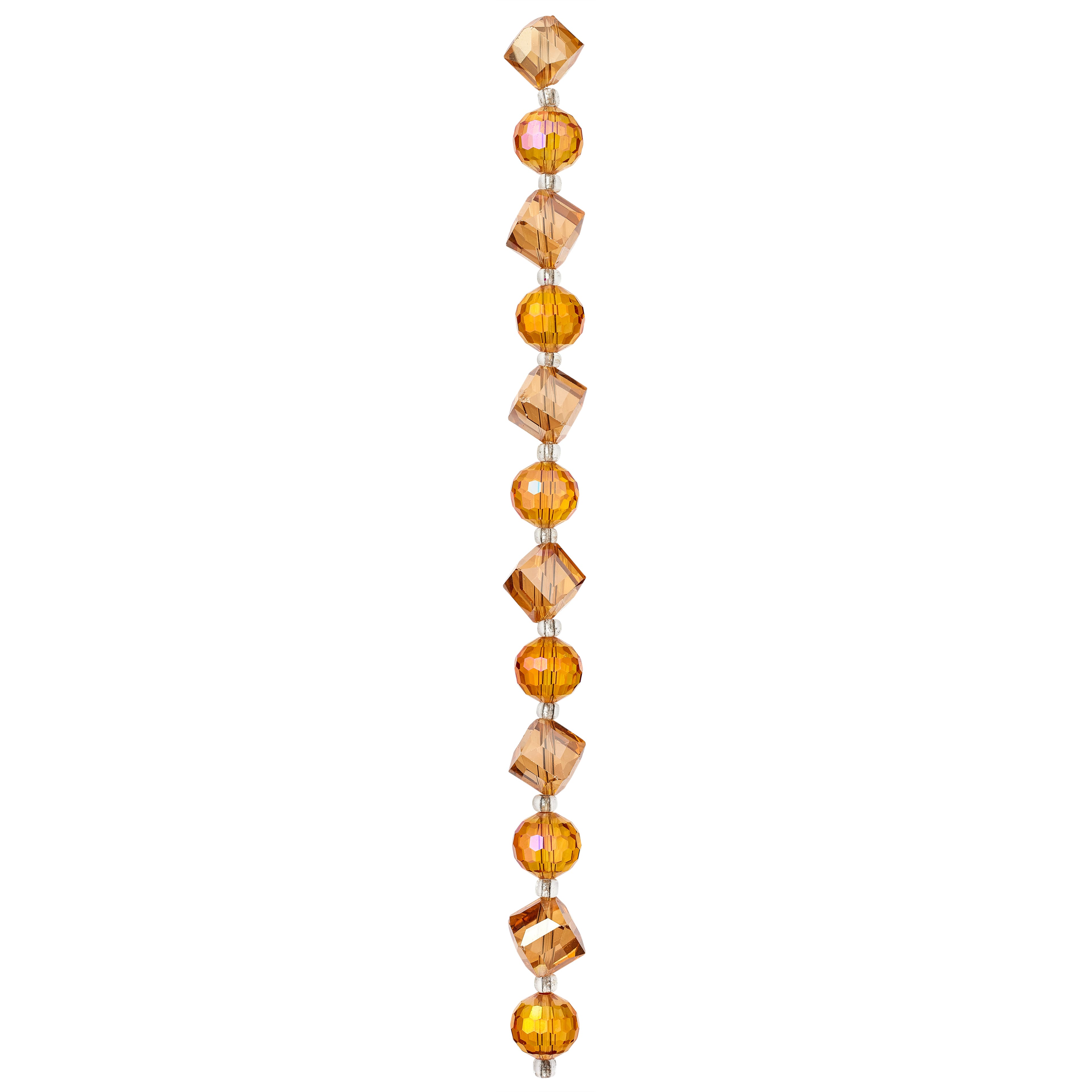12 Packs: 12 ct. (144 total) Amber Large Glass Mix Beads by Bead Landing™
