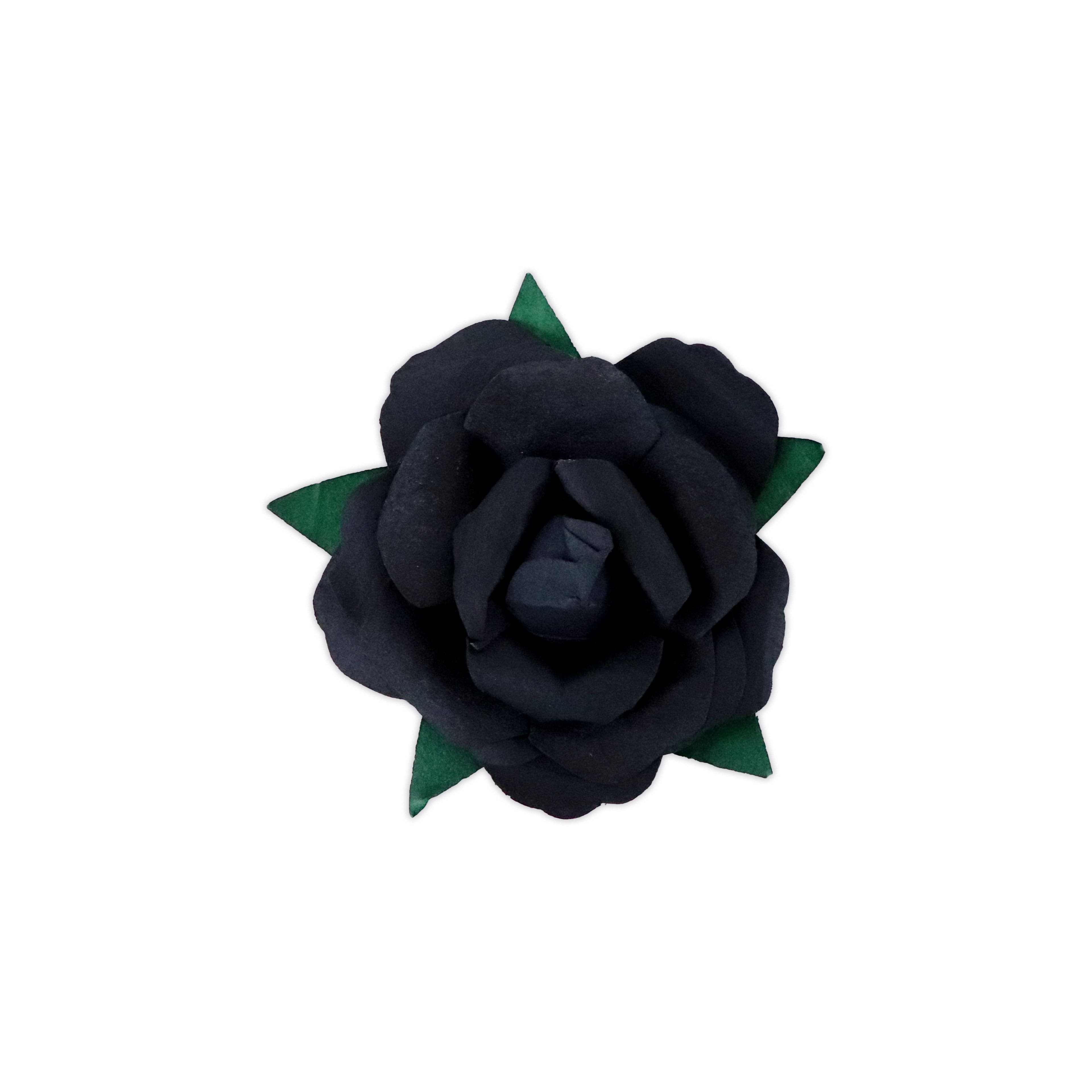 Black Paper Flower Embellishment by Recollections&#x2122;