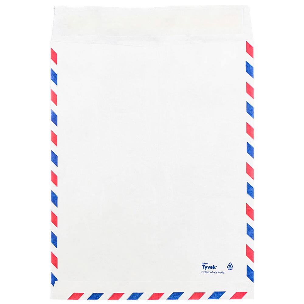 JAM Paper 9" x 12" White Airmail Tyvek Envelopes, 25ct.