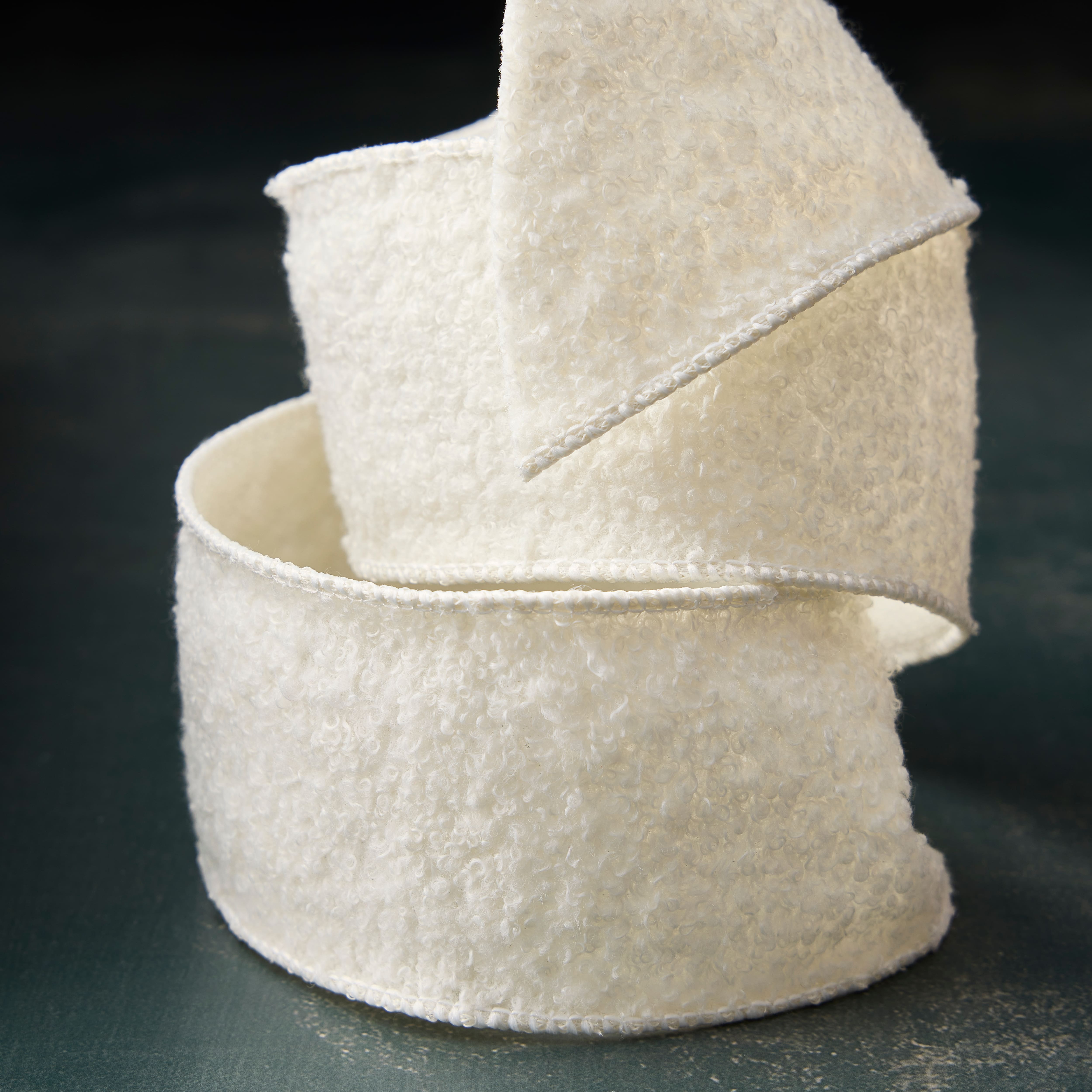 2.5&#x22; x 3yd. Faux Fur Sherpa Wired Ribbon by Celebrate It&#xAE; Classic