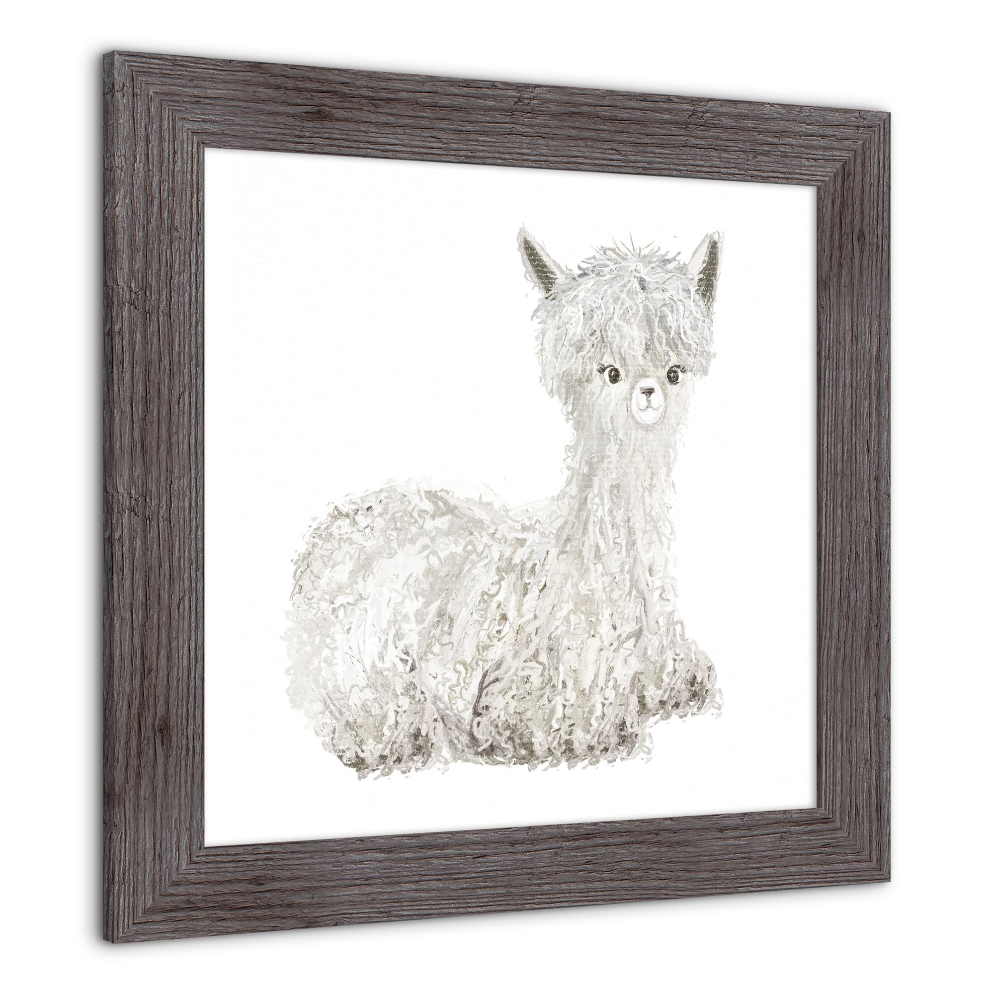 Lilly The Llama Western Framed Print
