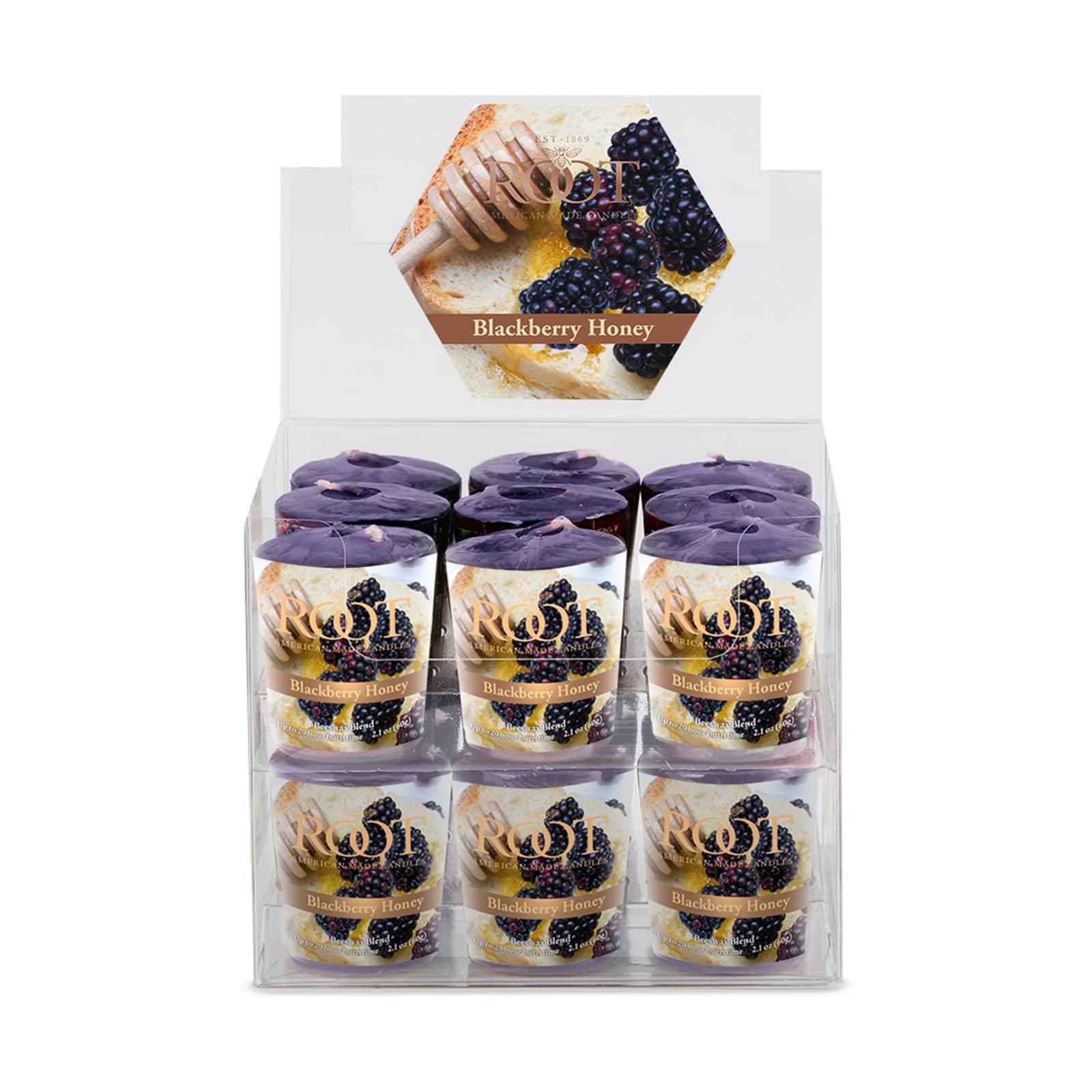 Root Candles Scented 20 Hour Beeswax Blend Votive Candles, 18ct.