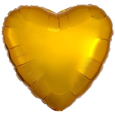 17" Metallic Heart Foil Balloon image