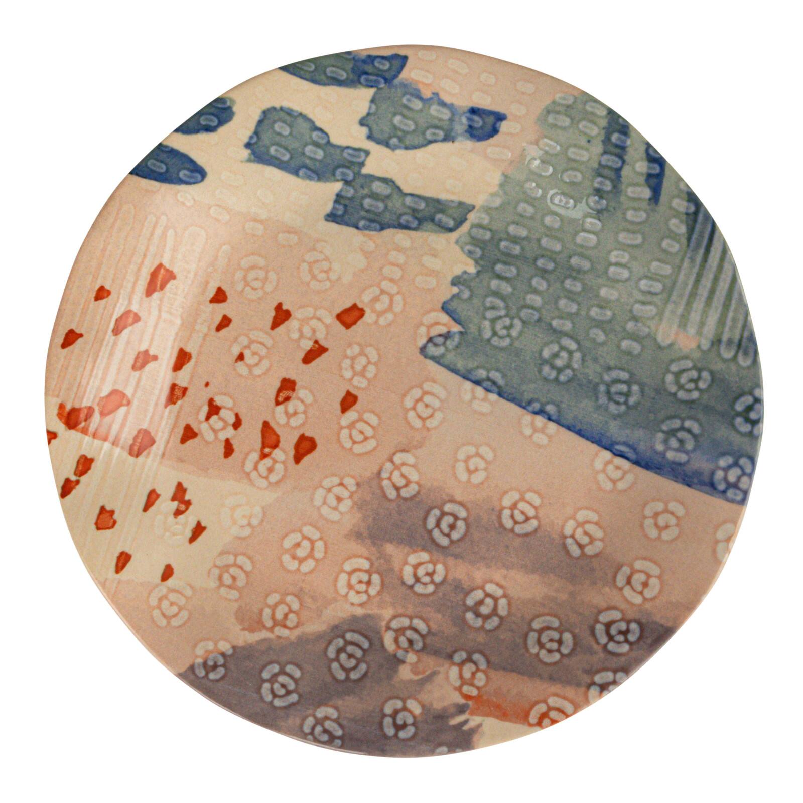 Hello Honey&#xAE; 8.5&#x22; Abstract Elegance Stoneware Plate Set