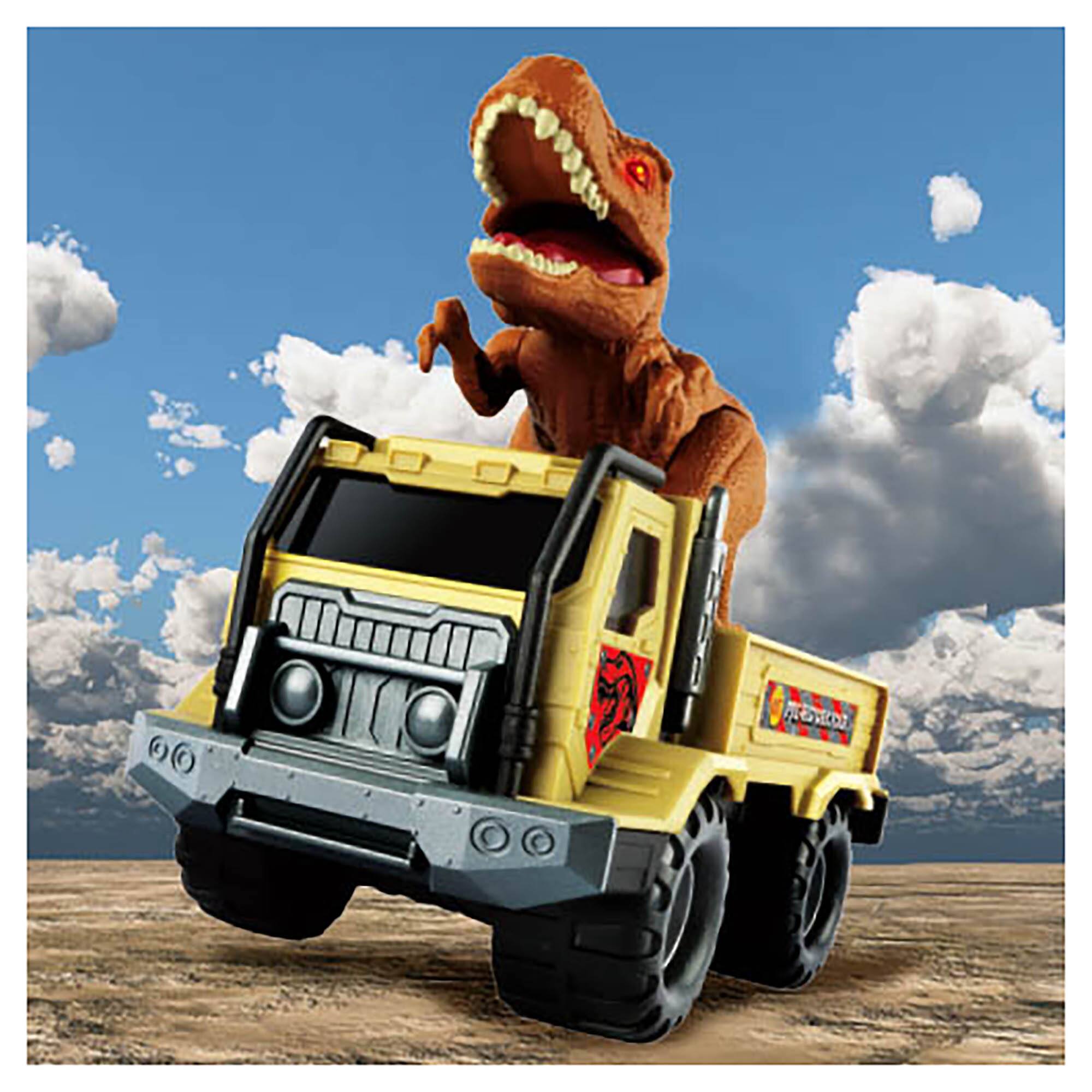 Red Box Toy Light &#x26; Sounds 7&#x22; Pre-Historic Times: T-REX Transporter
