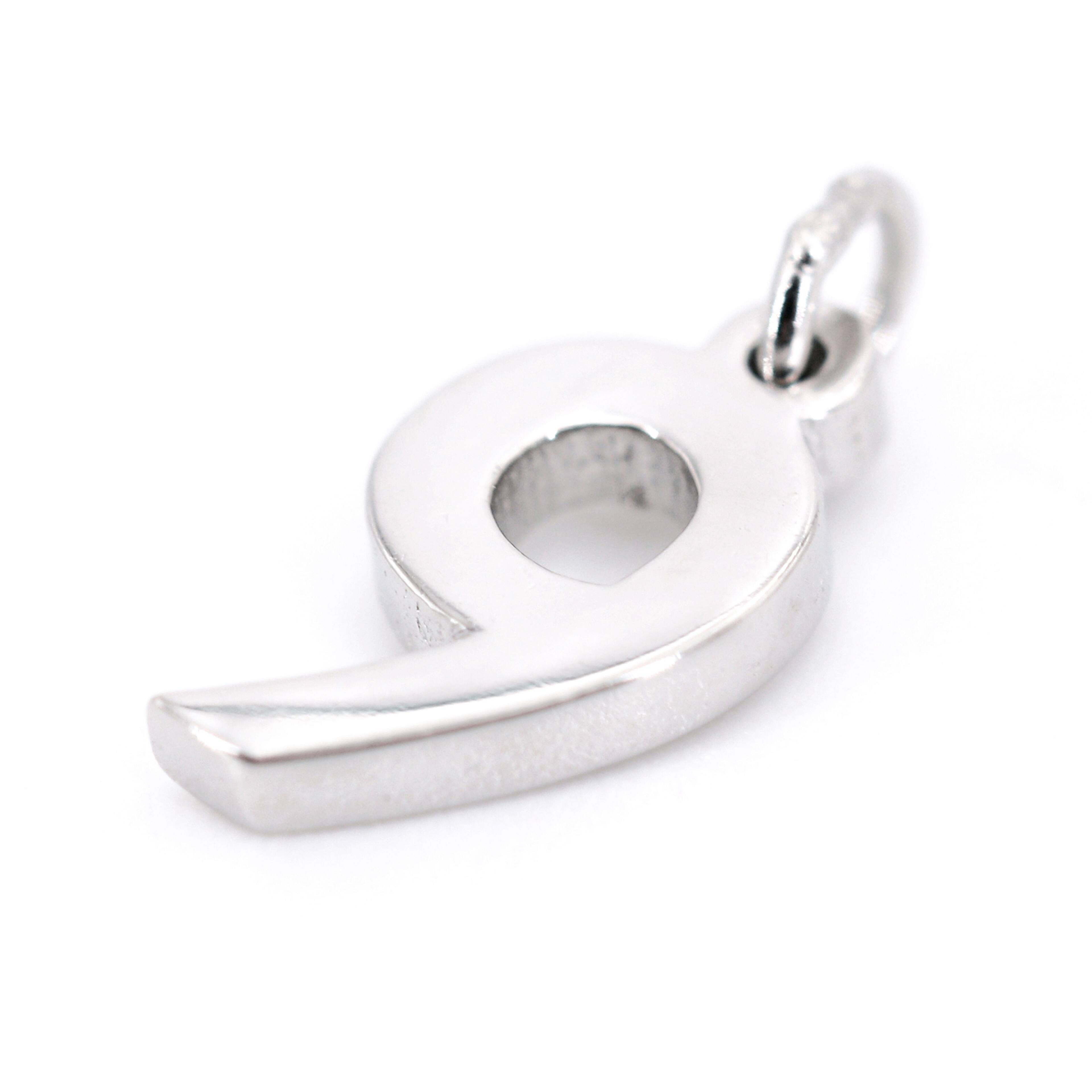 12 Pack: Sterling Silver Number Charm by Bead Landing™