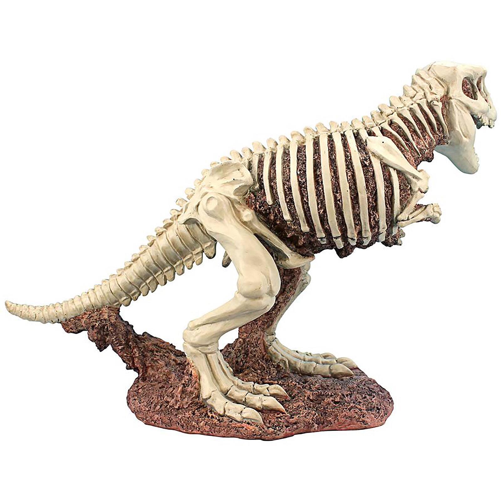 Design Toscano 14.5" Bad to the Bone Jurassic T-Rex Raptor Dinosaur Statue