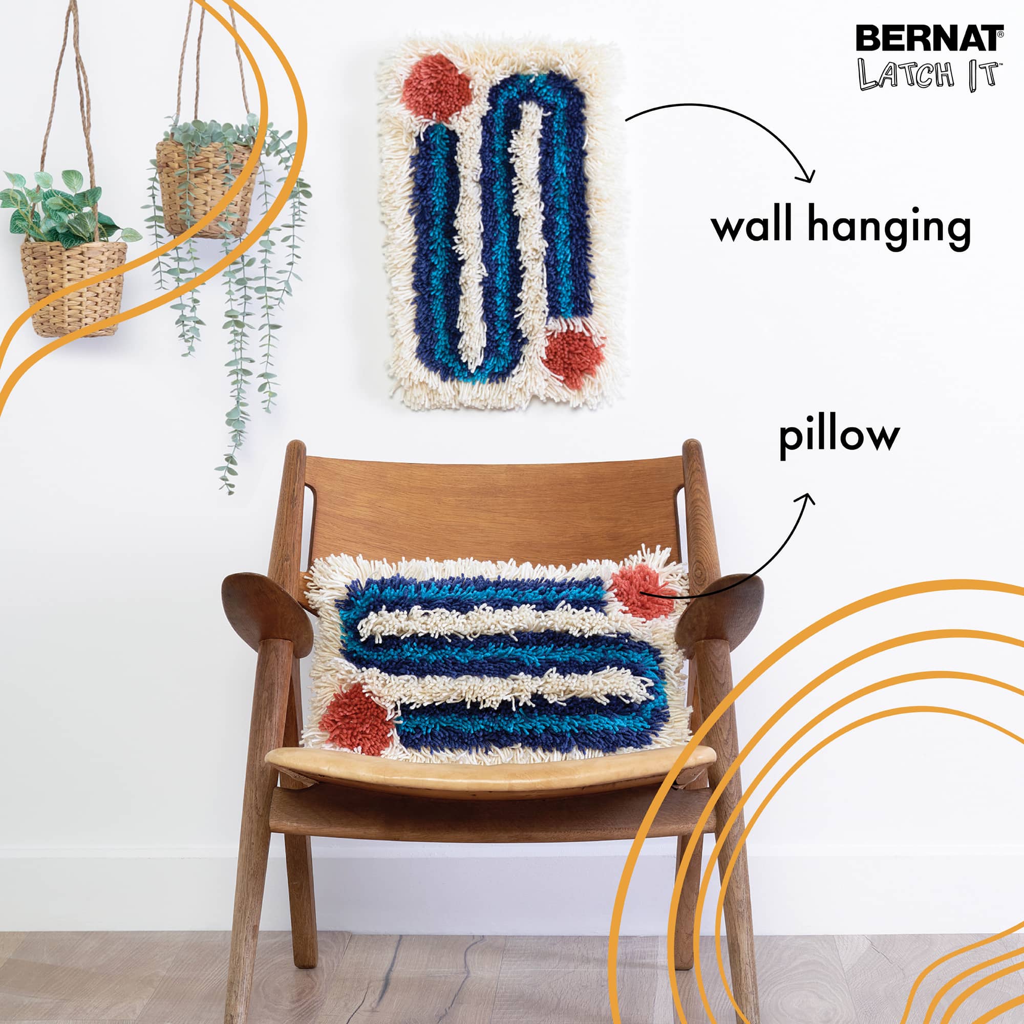 Bernat® Latch It™ Winding Road Boho Yarn Kit