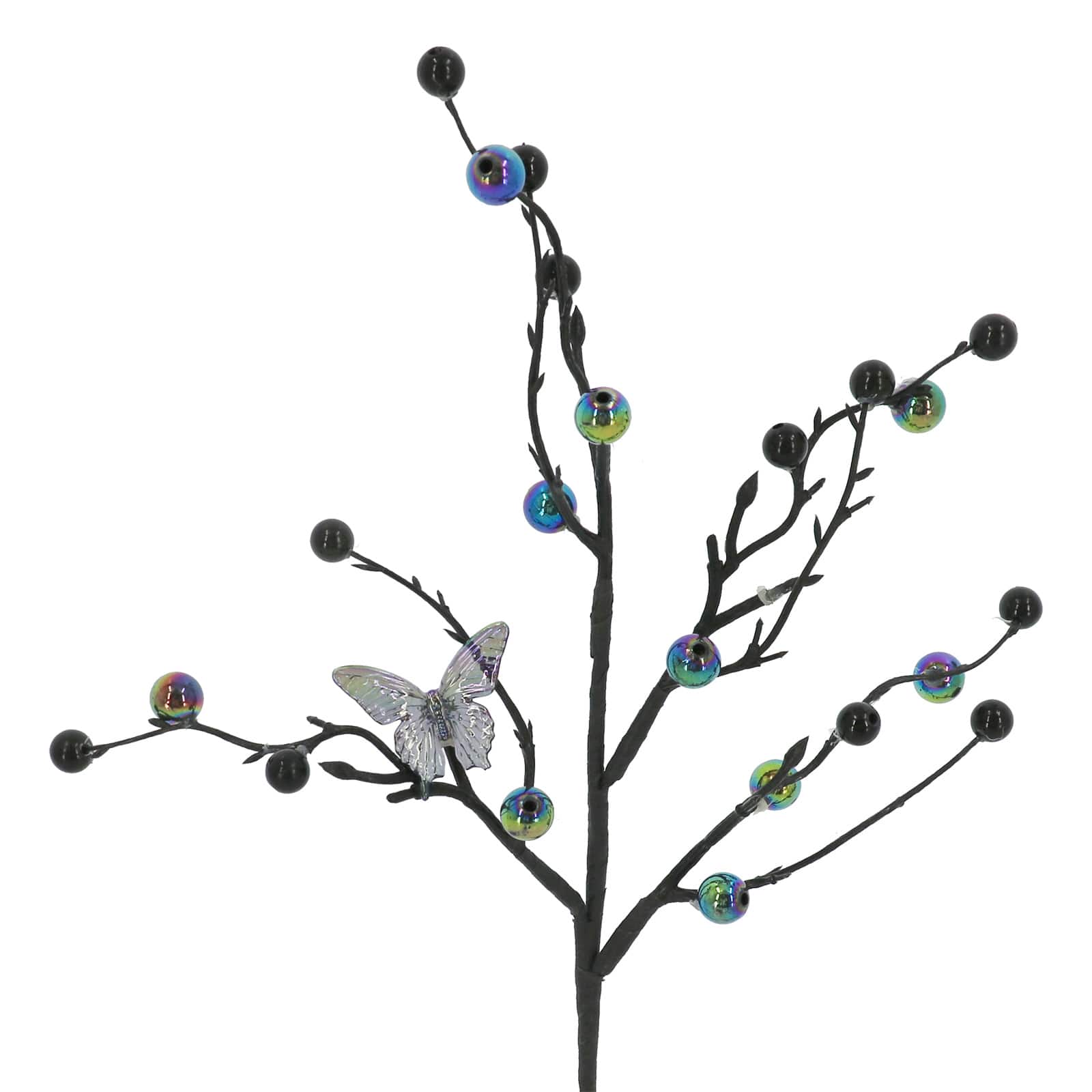 13.5&#x22; Iridescent Butterfly &#x26; Berry Pick by Ashland&#xAE;