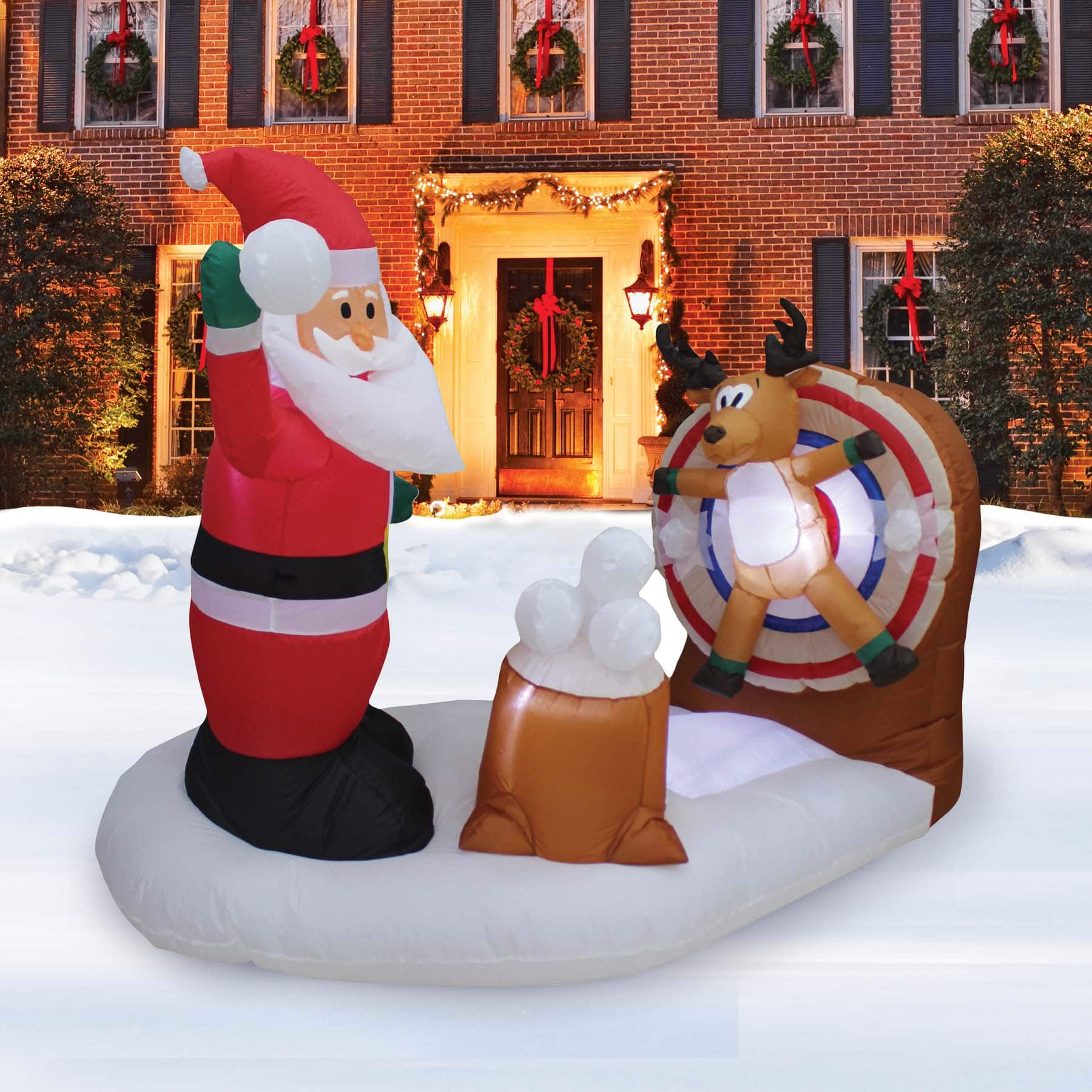 6ft. Inflatable Animated Snowball Fight
