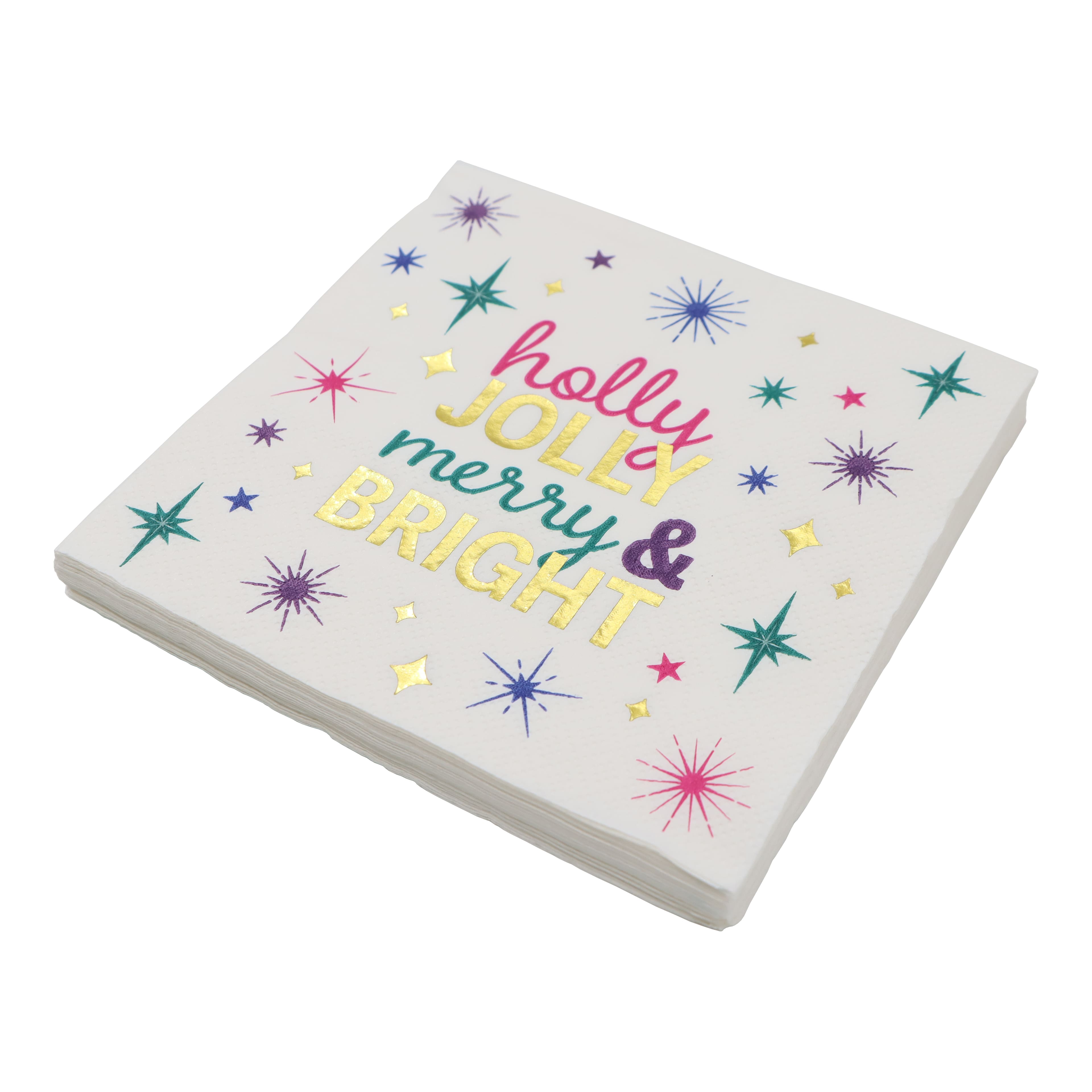 Holly Jolly Merry &#x26; Bright Cocktail Napkins, 20ct. by Ashland&#xAE;
