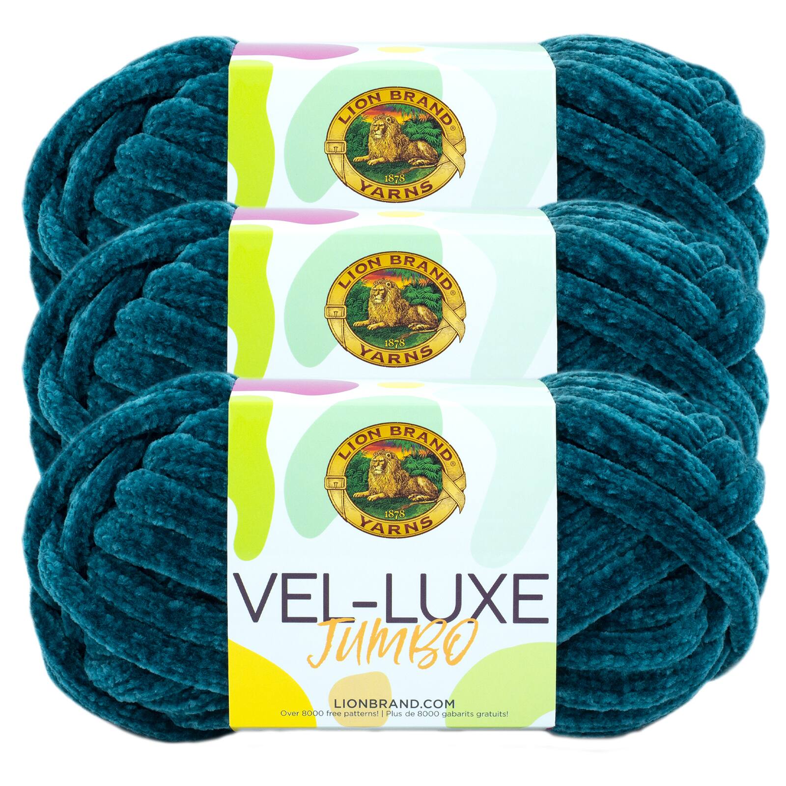 3 Pack Lion Brand&#xAE; Vel-Luxe Jumbo Yarn