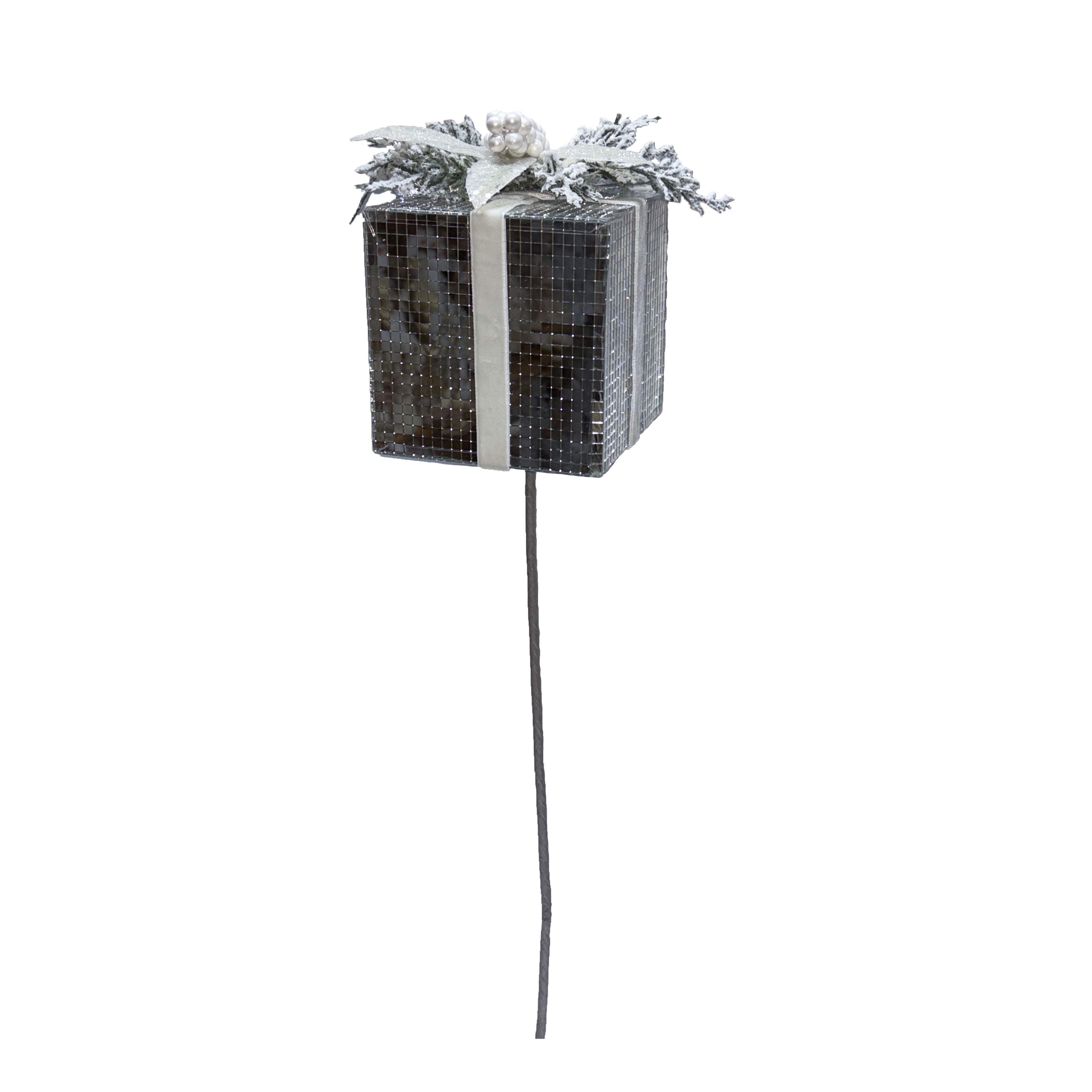 24&#x22; Silver Disco Gift Stem by Ashland&#xAE;