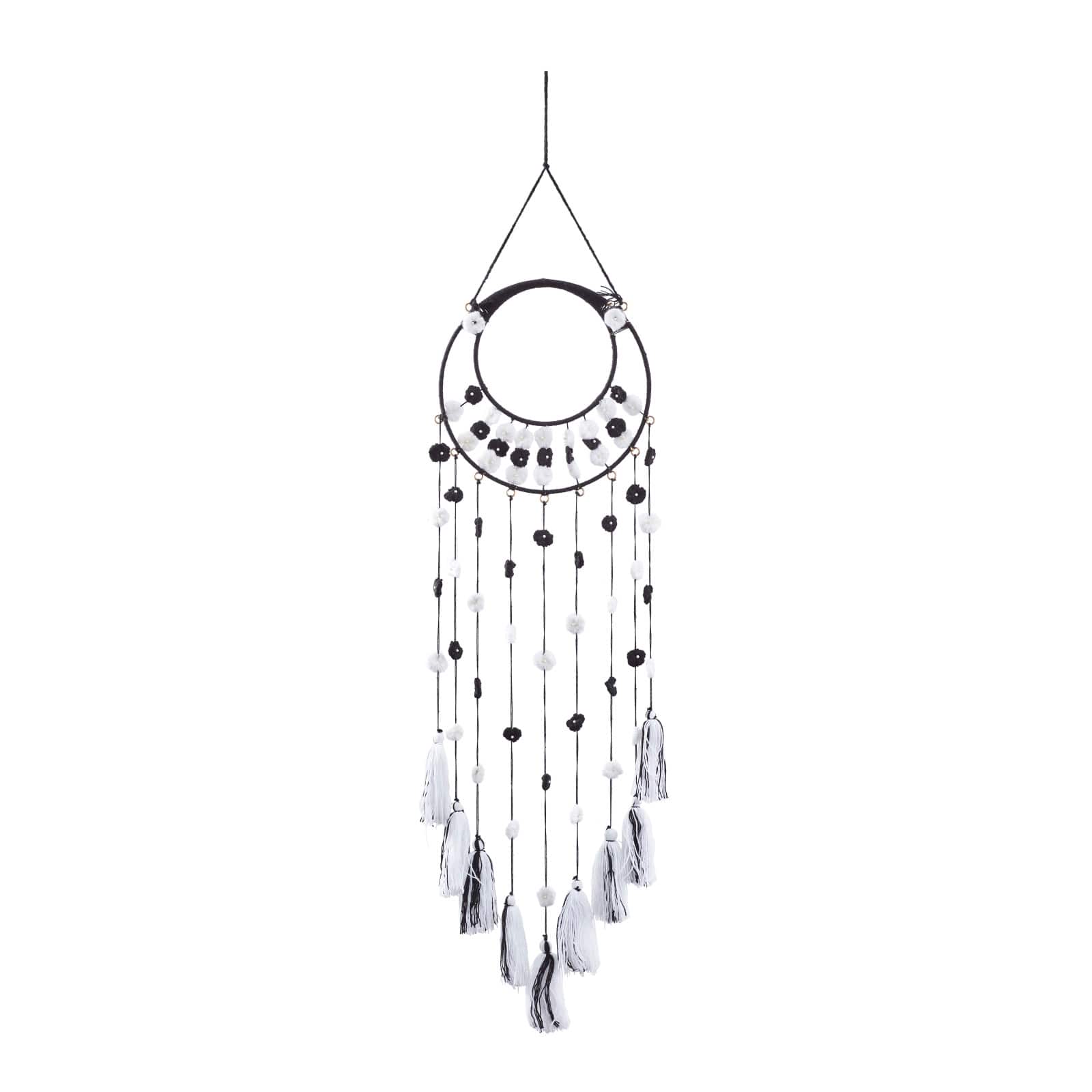 Black Metal Bohemian Wall Decor, 55&#x22; x 12&#x22;