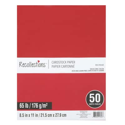 Recollections Cardstock Paper, 8 1/2, Bright Essentials, 200 Sheets